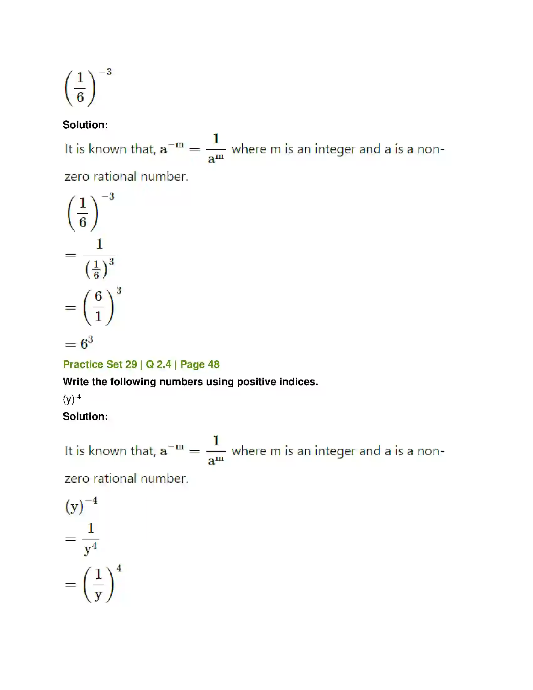 Maharashtra Board Class 7th Mathematics Indices Solution 14
