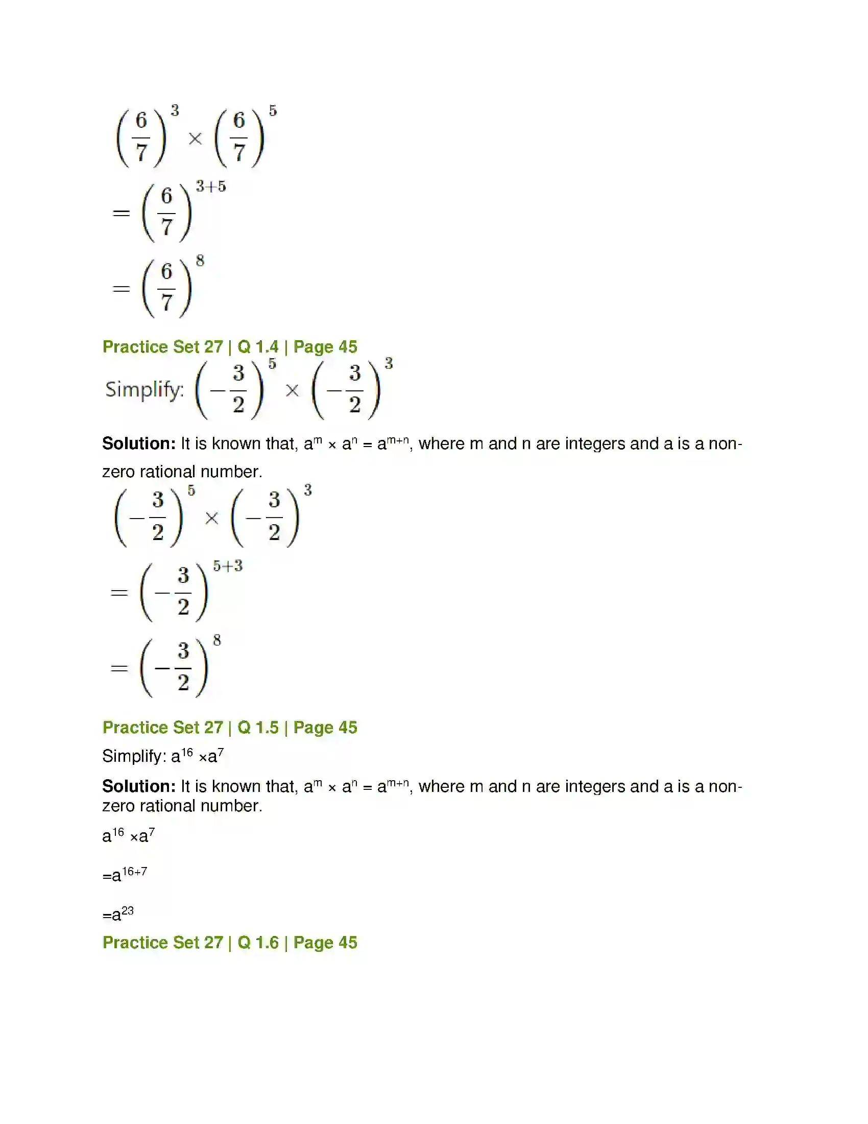 Maharashtra Board Class 7th Mathematics Indices Solution 4