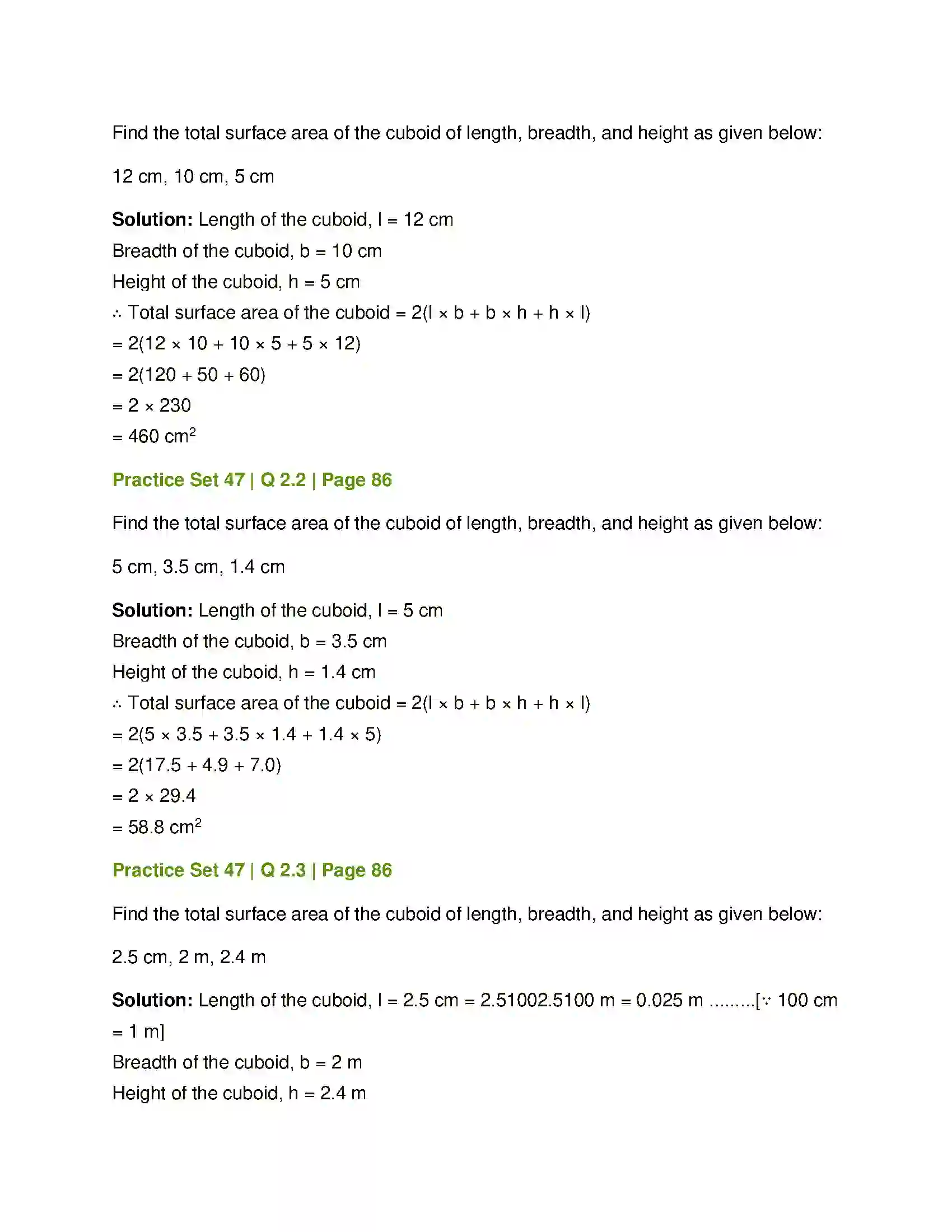 Maharashtra Board Class 7th Mathematics Perimeter and Area Solution 10