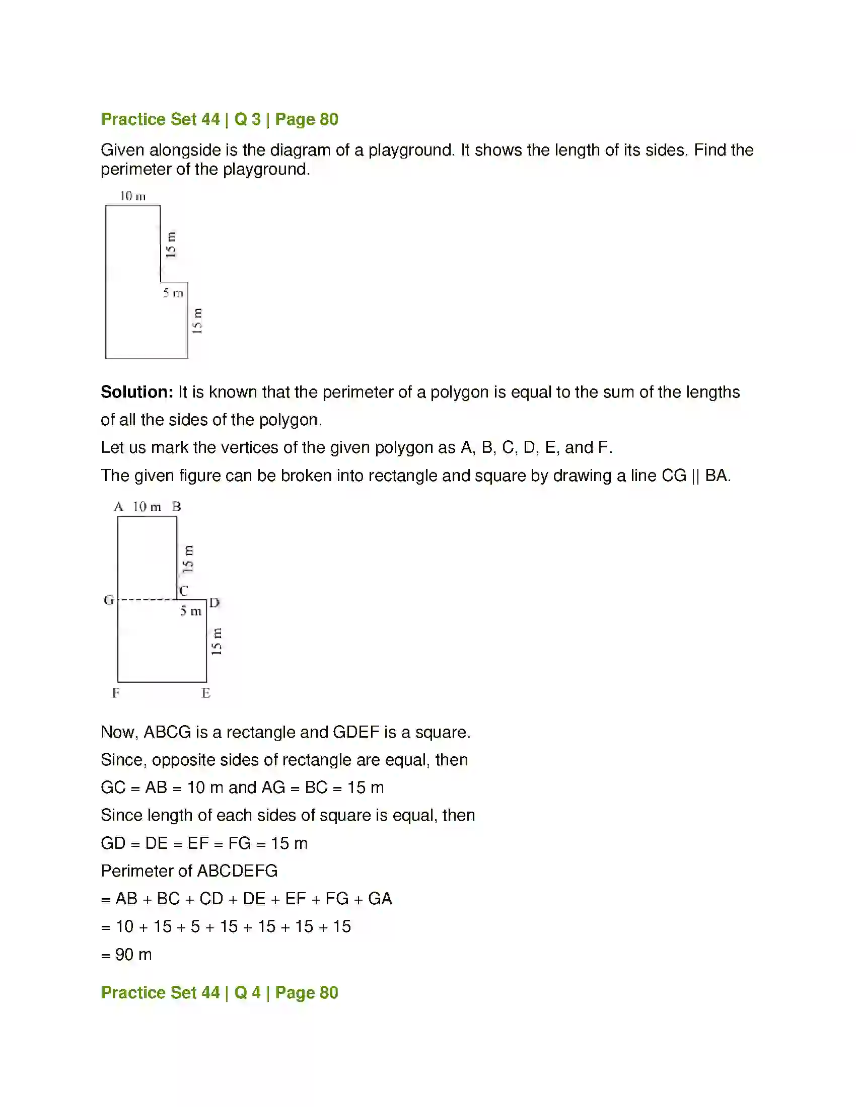 Maharashtra Board Class 7th Mathematics Perimeter and Area Solution 2