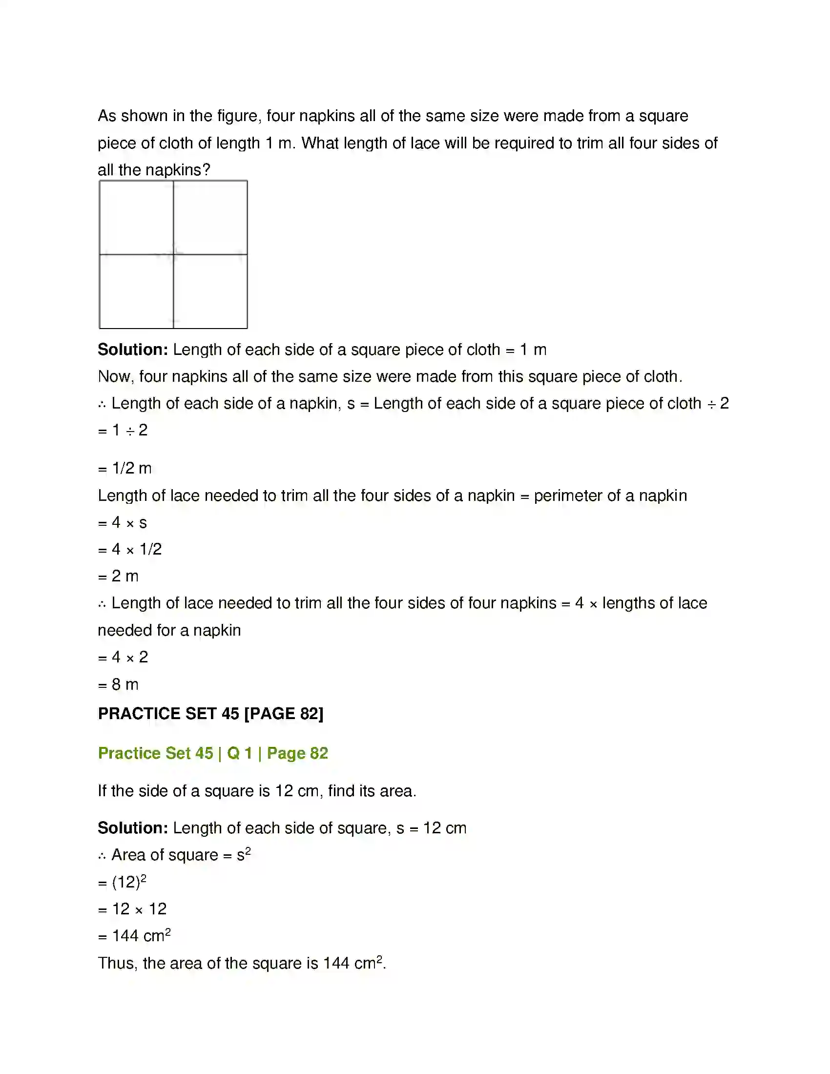 Maharashtra Board Class 7th Mathematics Perimeter and Area Solution 3