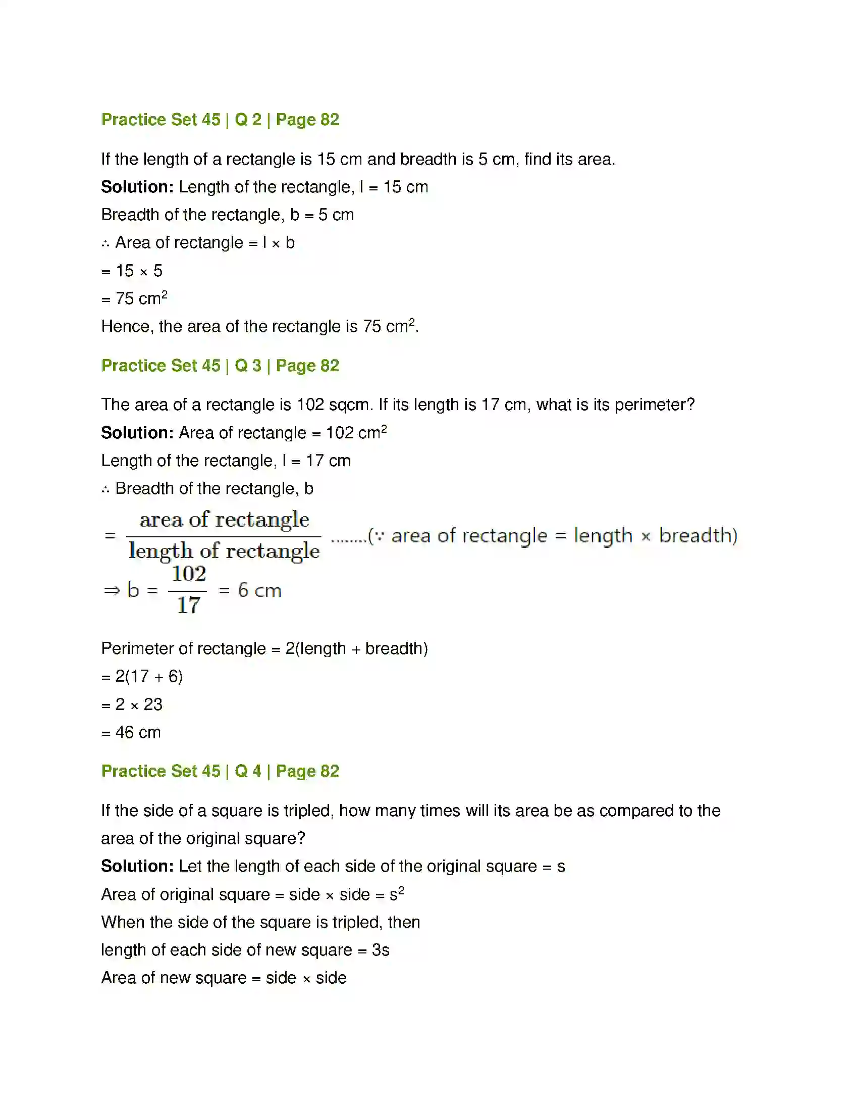 Maharashtra Board Class 7th Mathematics Perimeter and Area Solution 4
