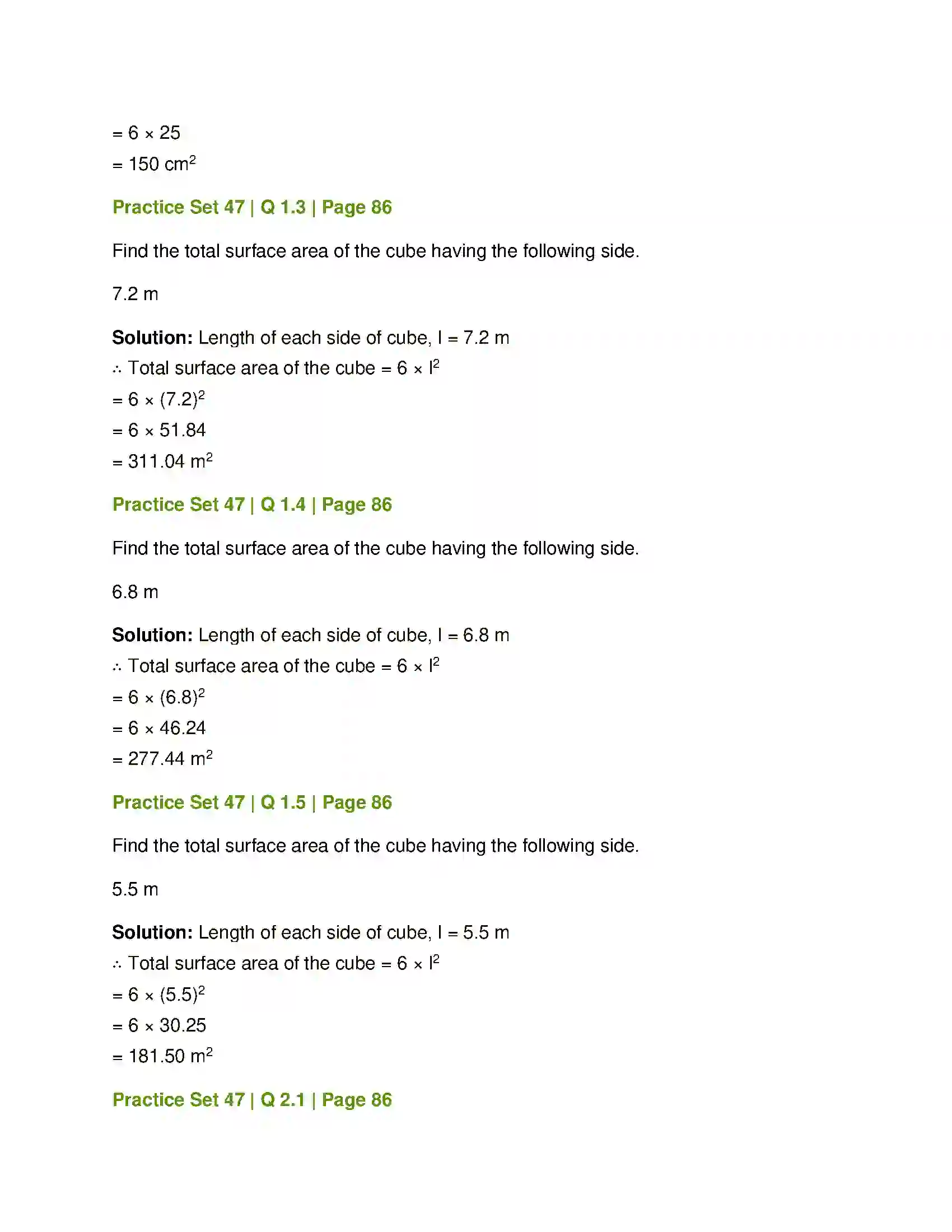 Maharashtra Board Class 7th Mathematics Perimeter and Area Solution 9