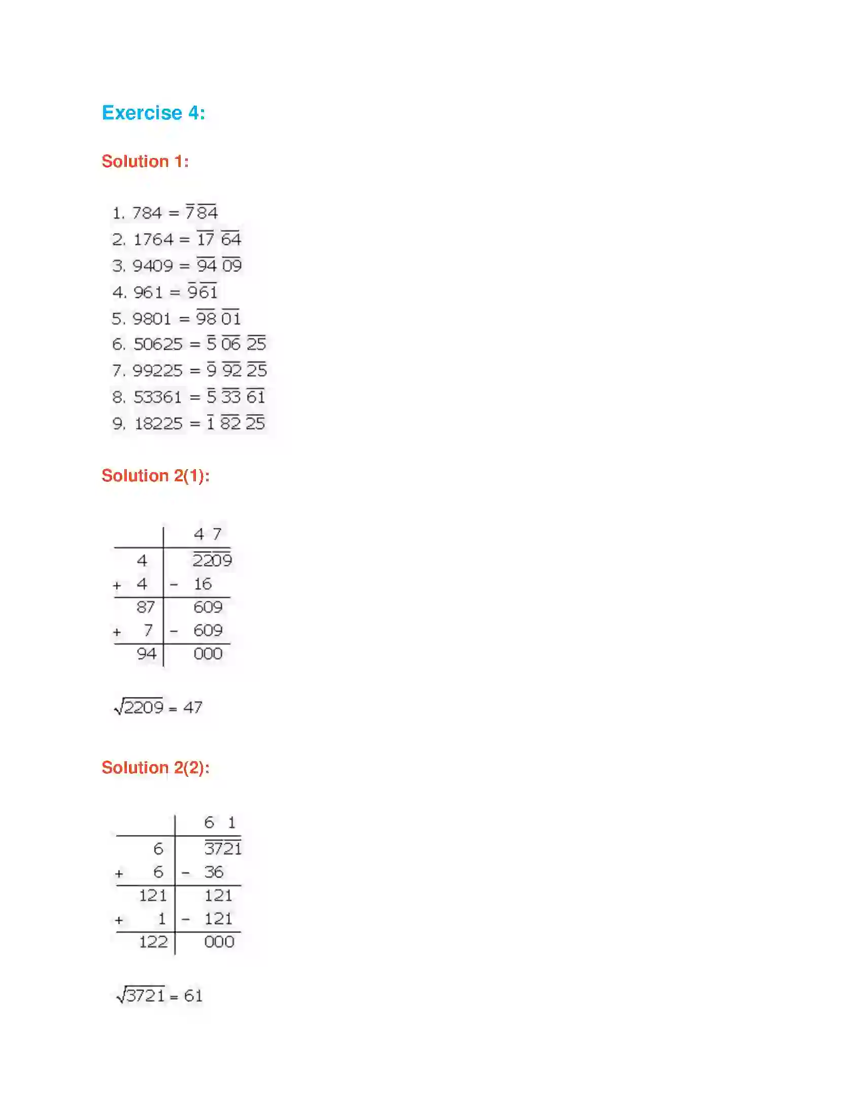 Maharashtra Board Class 7th Mathematics Squares and Square Roots Solution 4