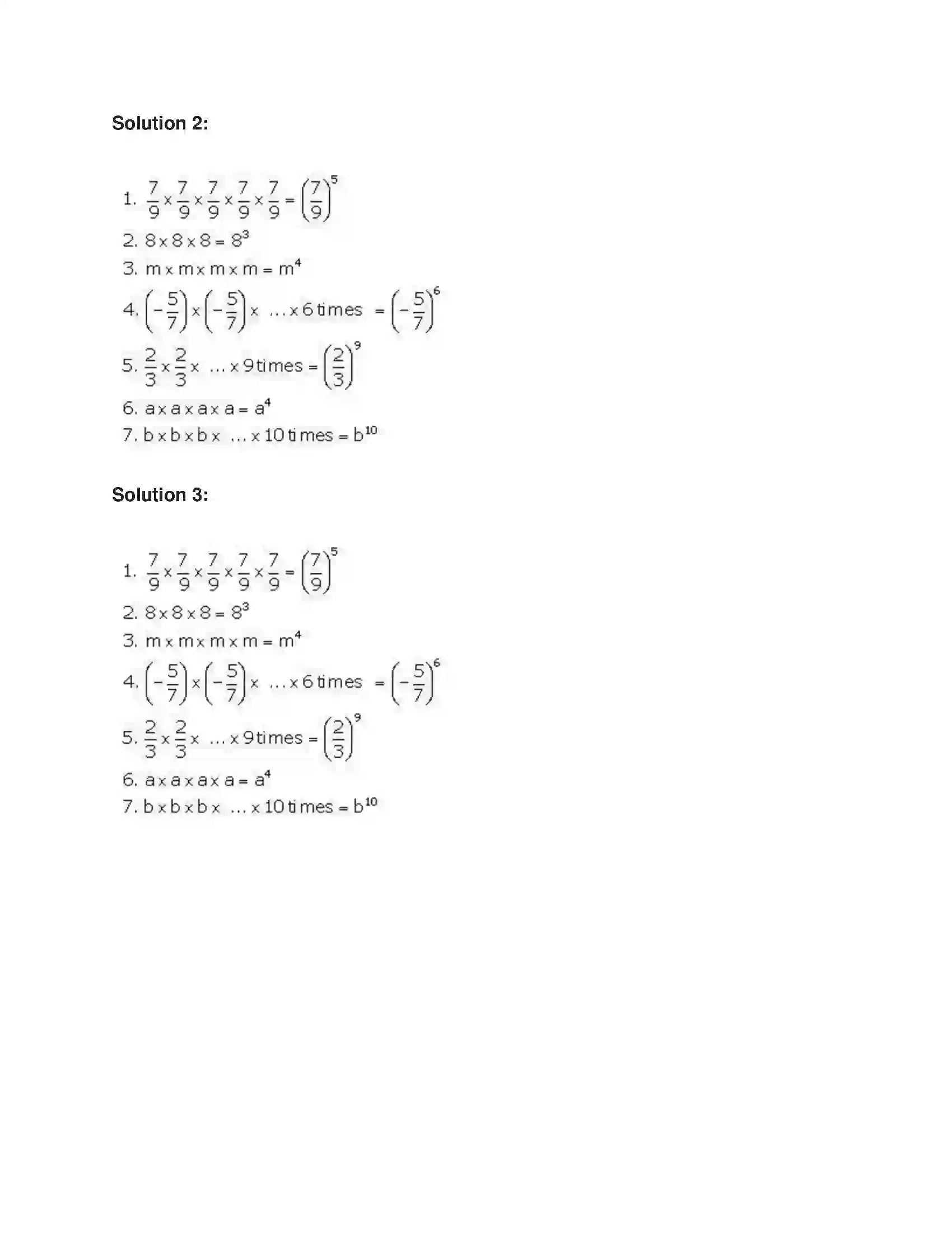 Maharashtra Board Class 7th Mathematics Indices Solution 2