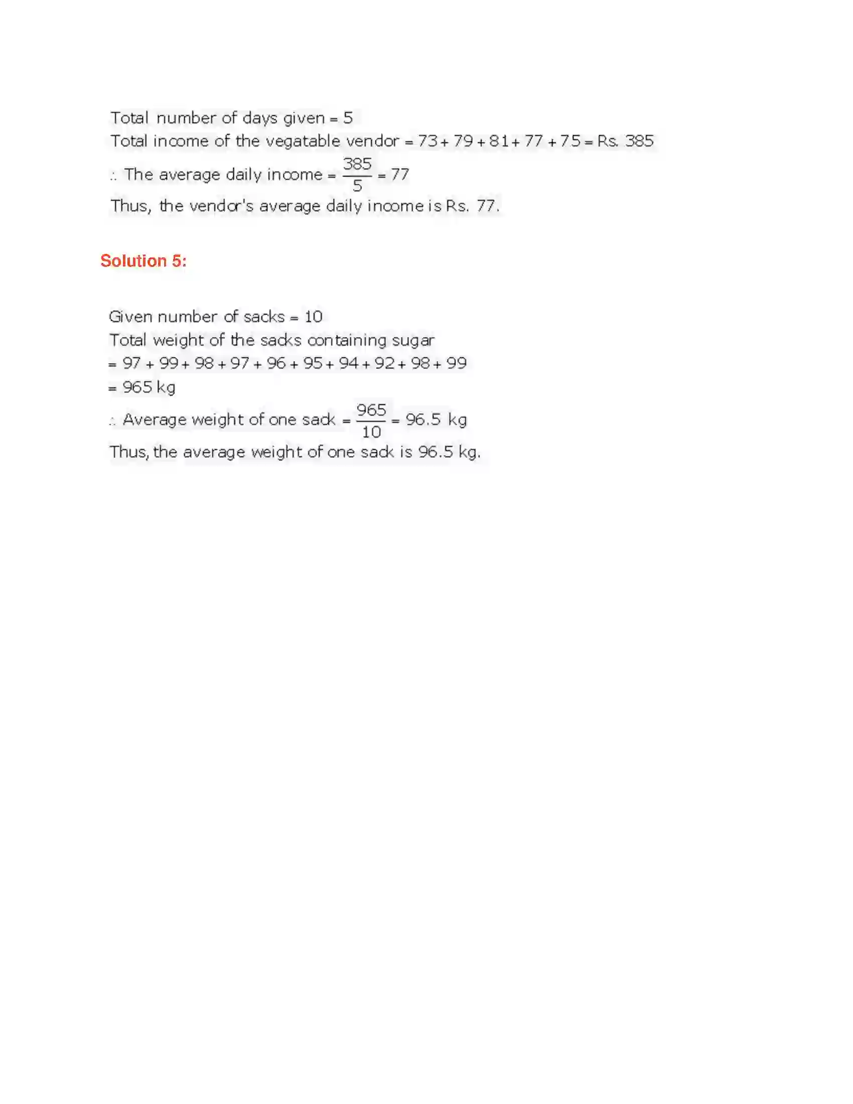 Maharashtra Board Class 7th Mathematics Averages Solution 2