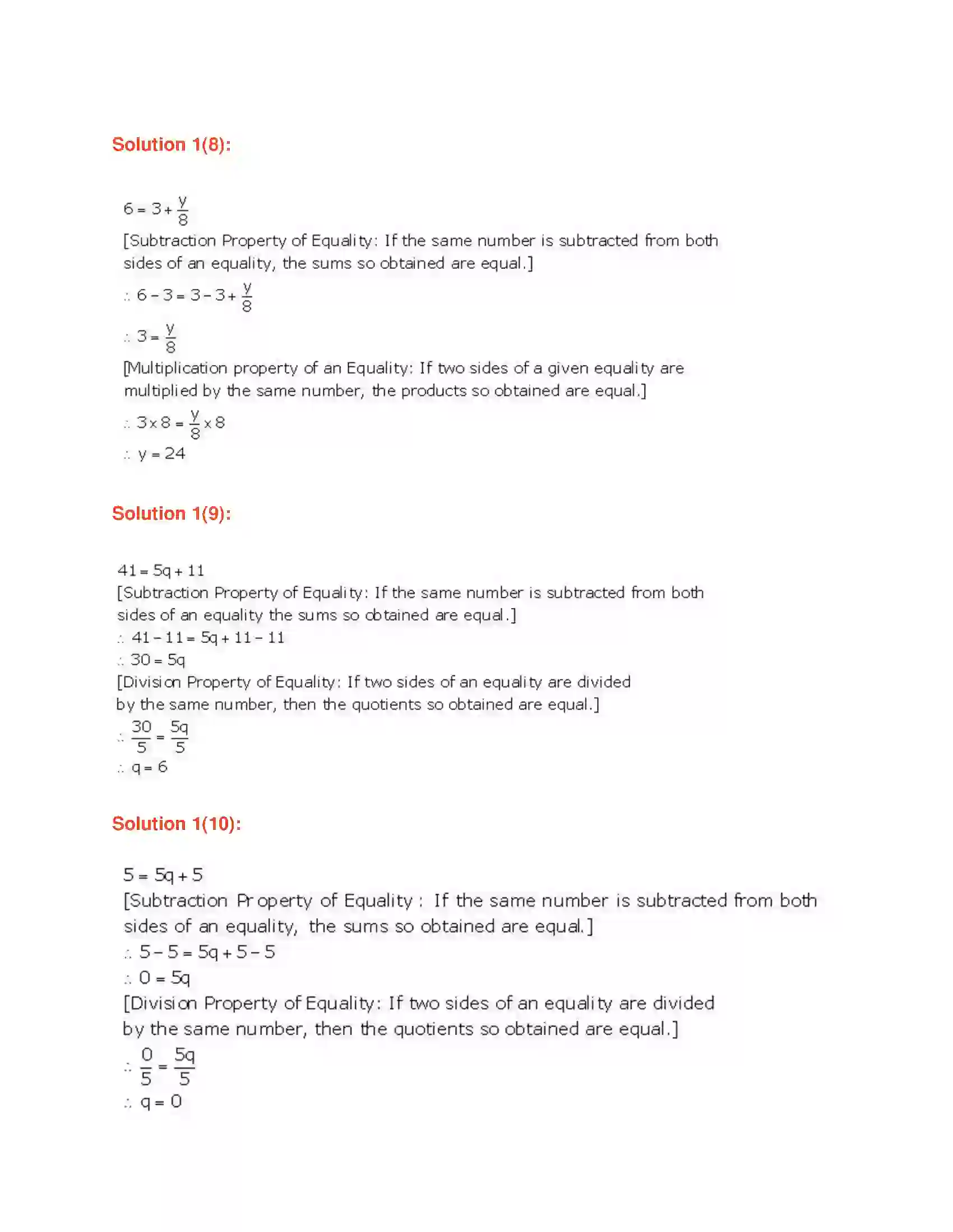 Maharashtra Board Class 7th Mathematics Equations in One Variable Solution 3
