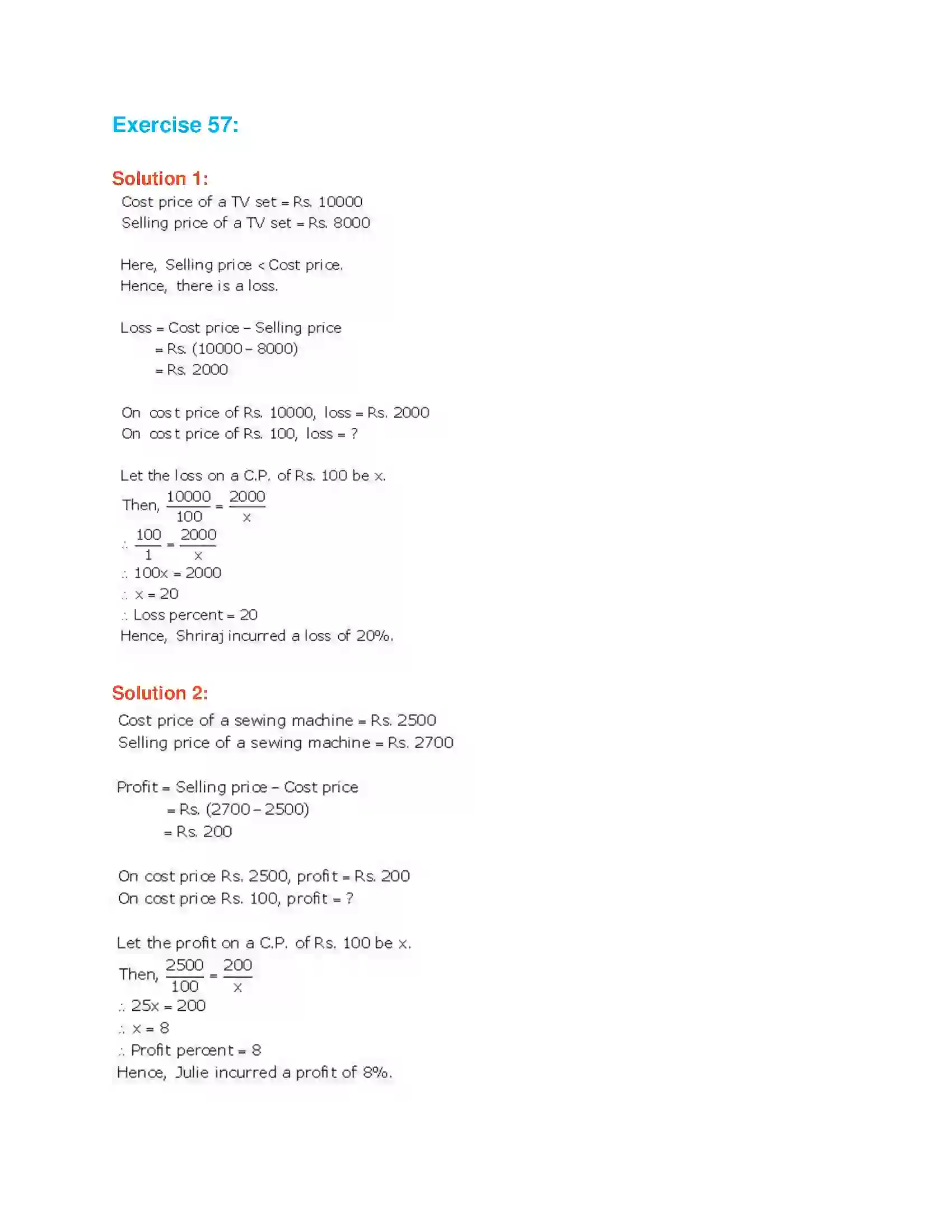 Maharashtra Board Class 7th Mathematics Profit and Loss Solution 4
