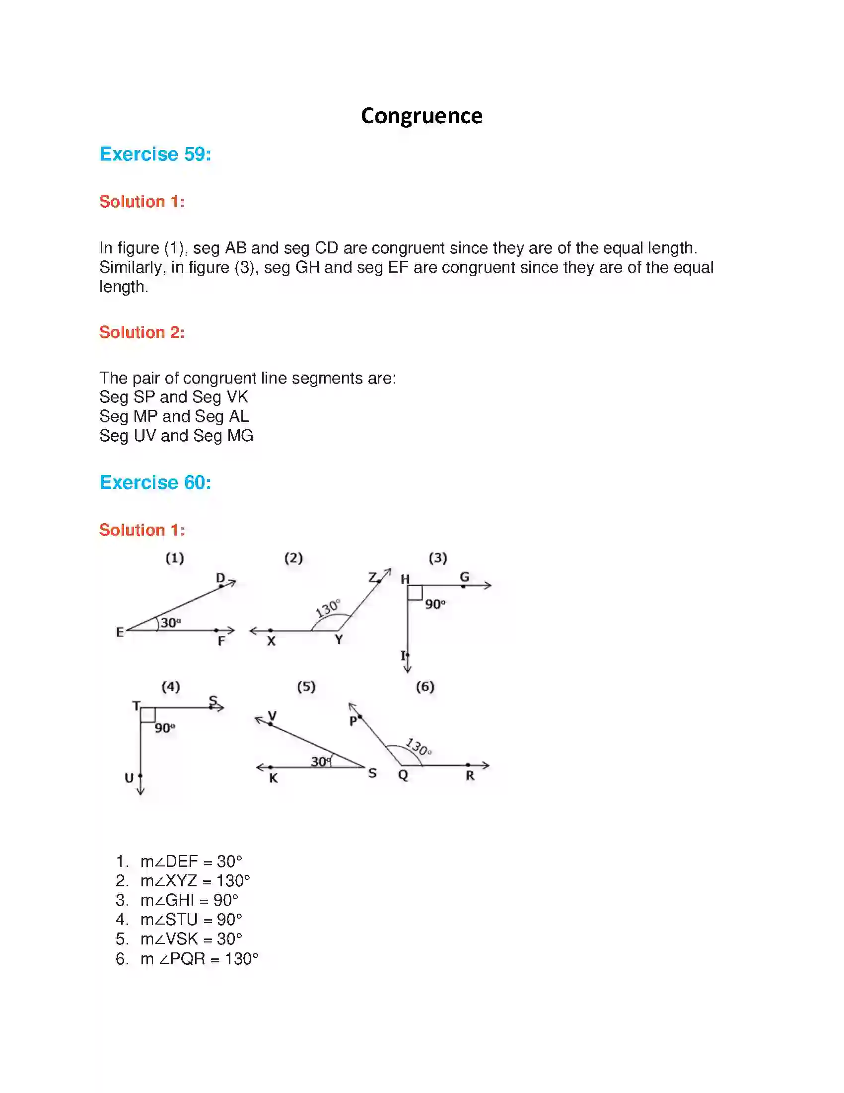 Maharashtra Board Class 7th Mathematics Congruence Solution 1