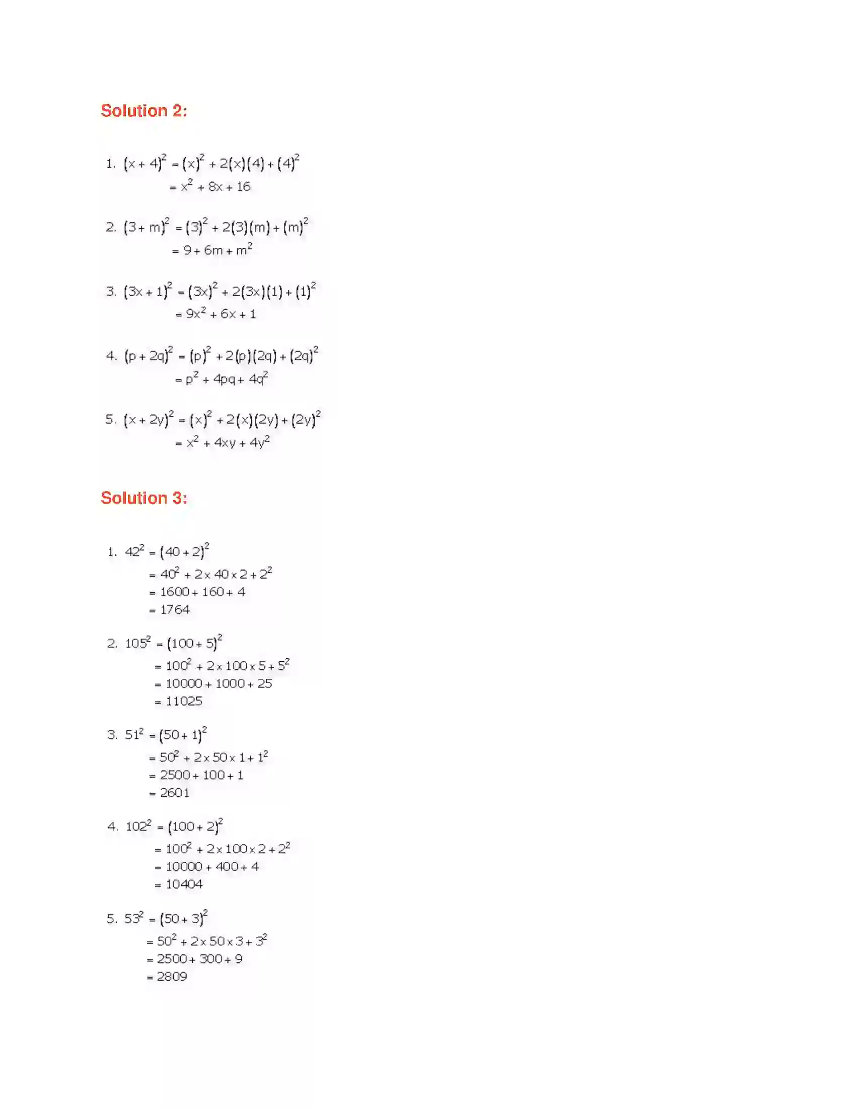 Maharashtra Board Class 7th Mathematics Identity Solution 3