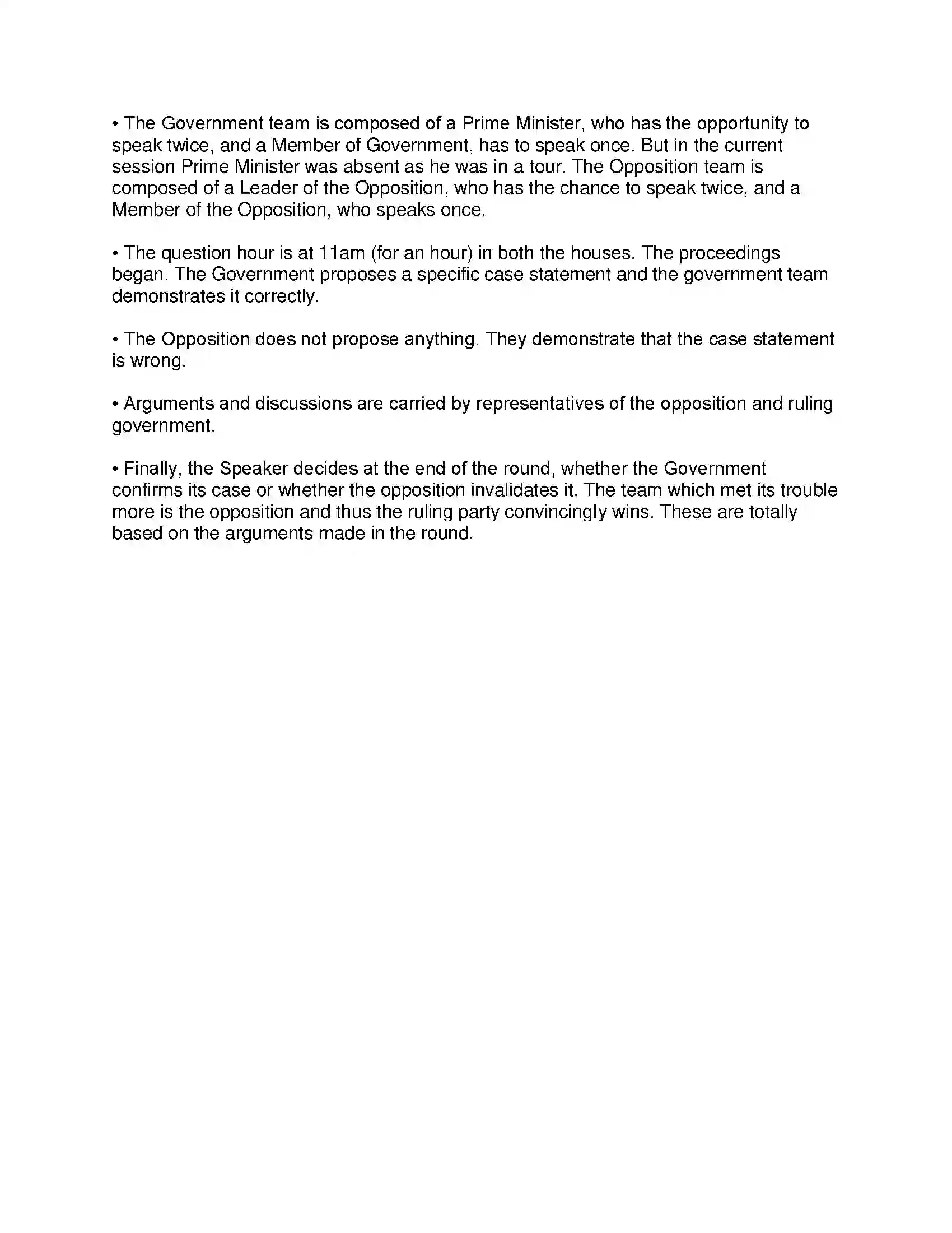 Maharashtra Board Class 8th Civics - English Medium Introduction to the Parliamentary System Solution 7