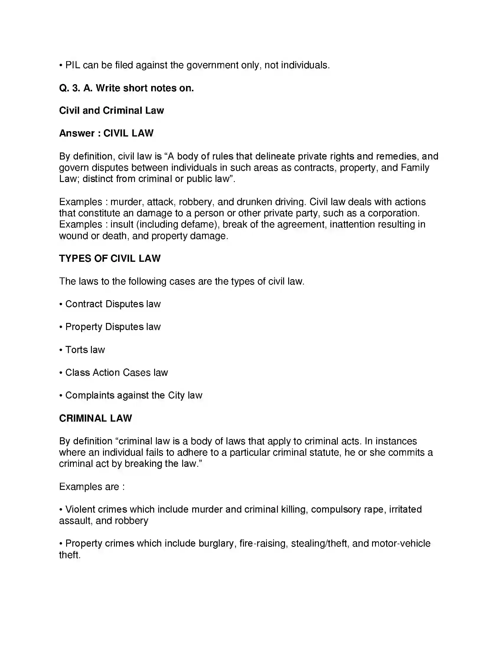 Maharashtra Board Class 8th Civics - English Medium The Indian Judicial System Solution 3