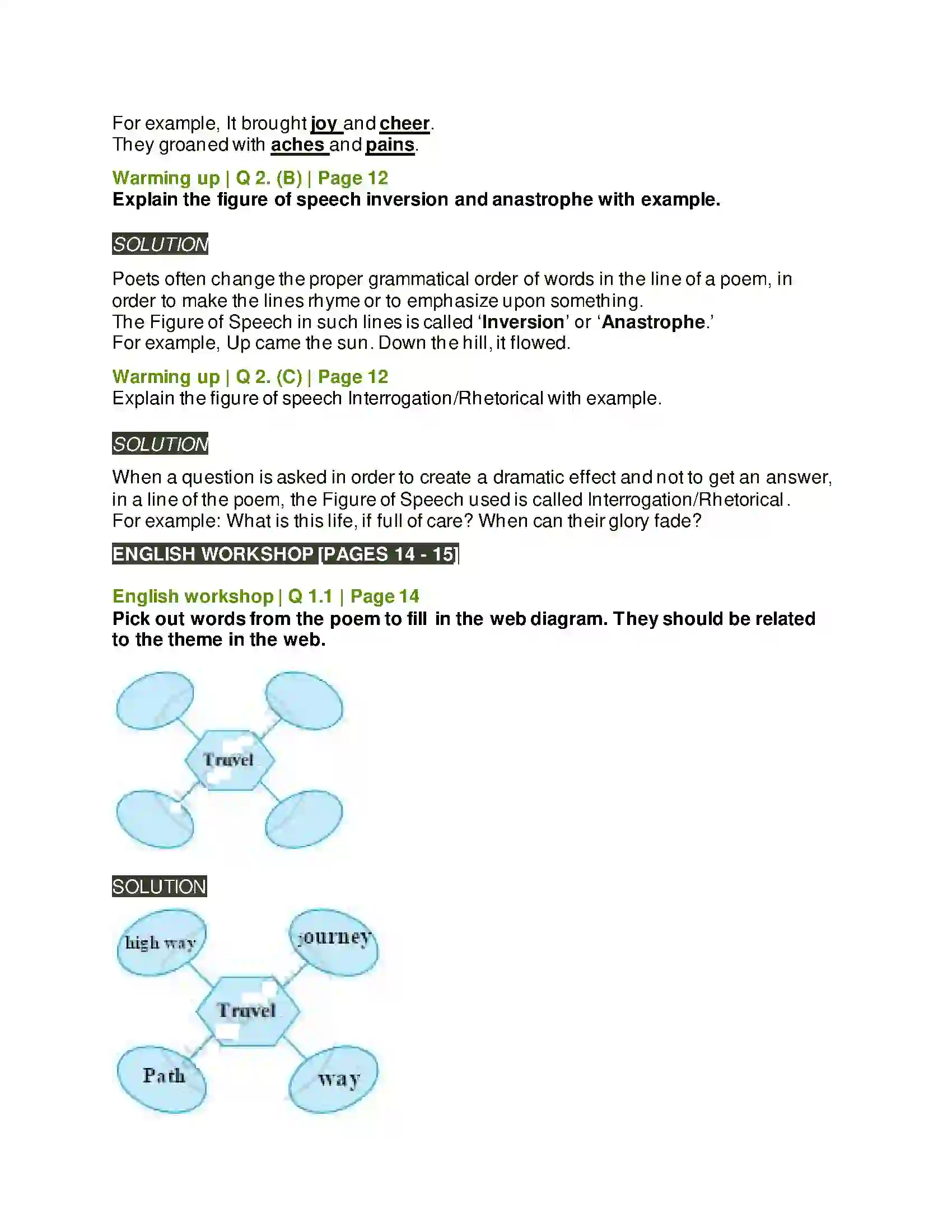Maharashtra Board Class 8th English 1.3 The Pilgrim Solution 2