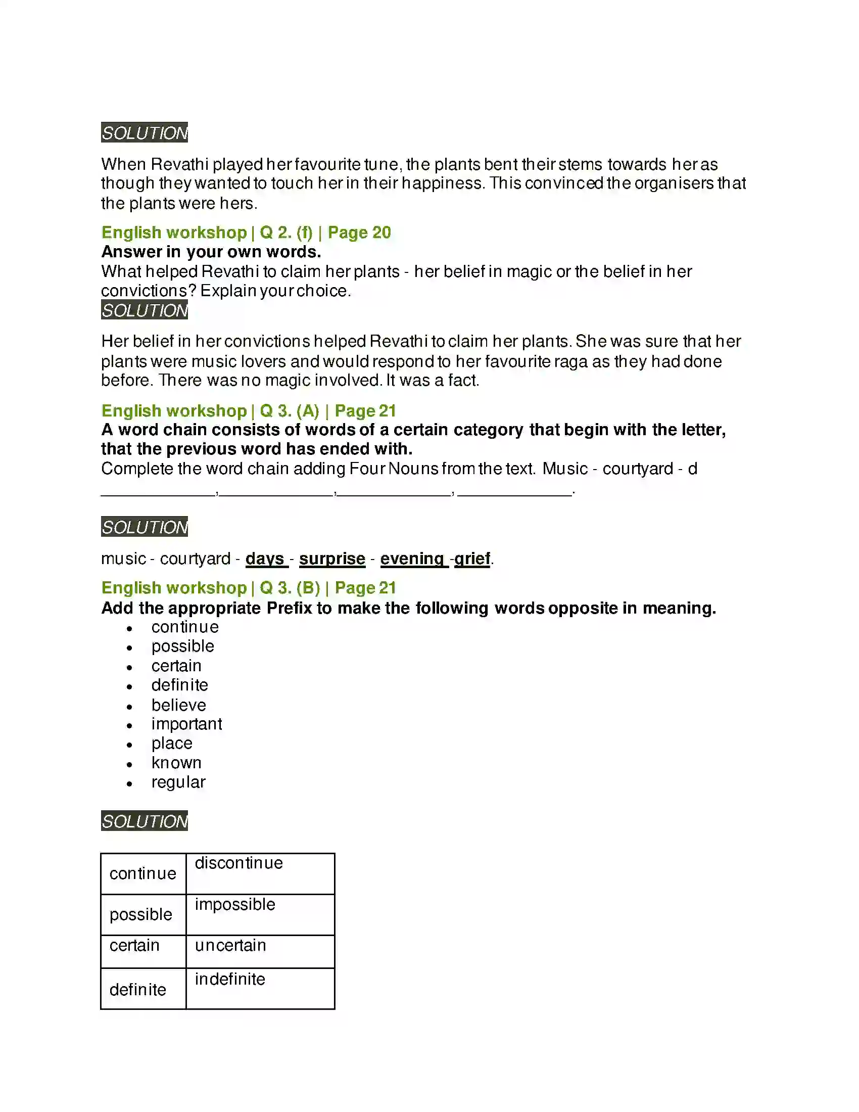 Maharashtra Board Class 8th English 1.4 Revathi’s Musical Plants Solution 3