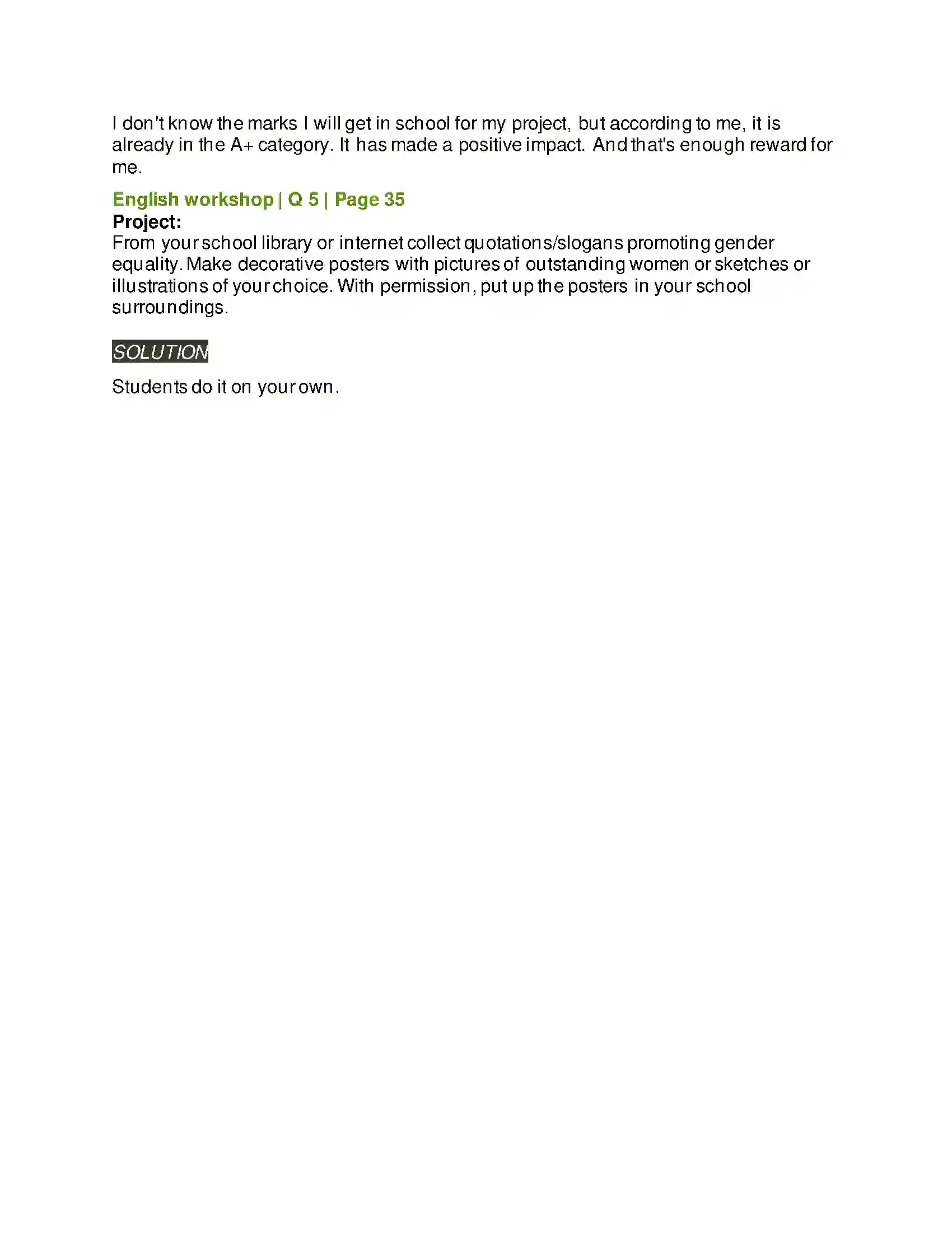 Maharashtra Board Class 8th English 2.2 Nature Created Man & Woman as Equals Solution 6