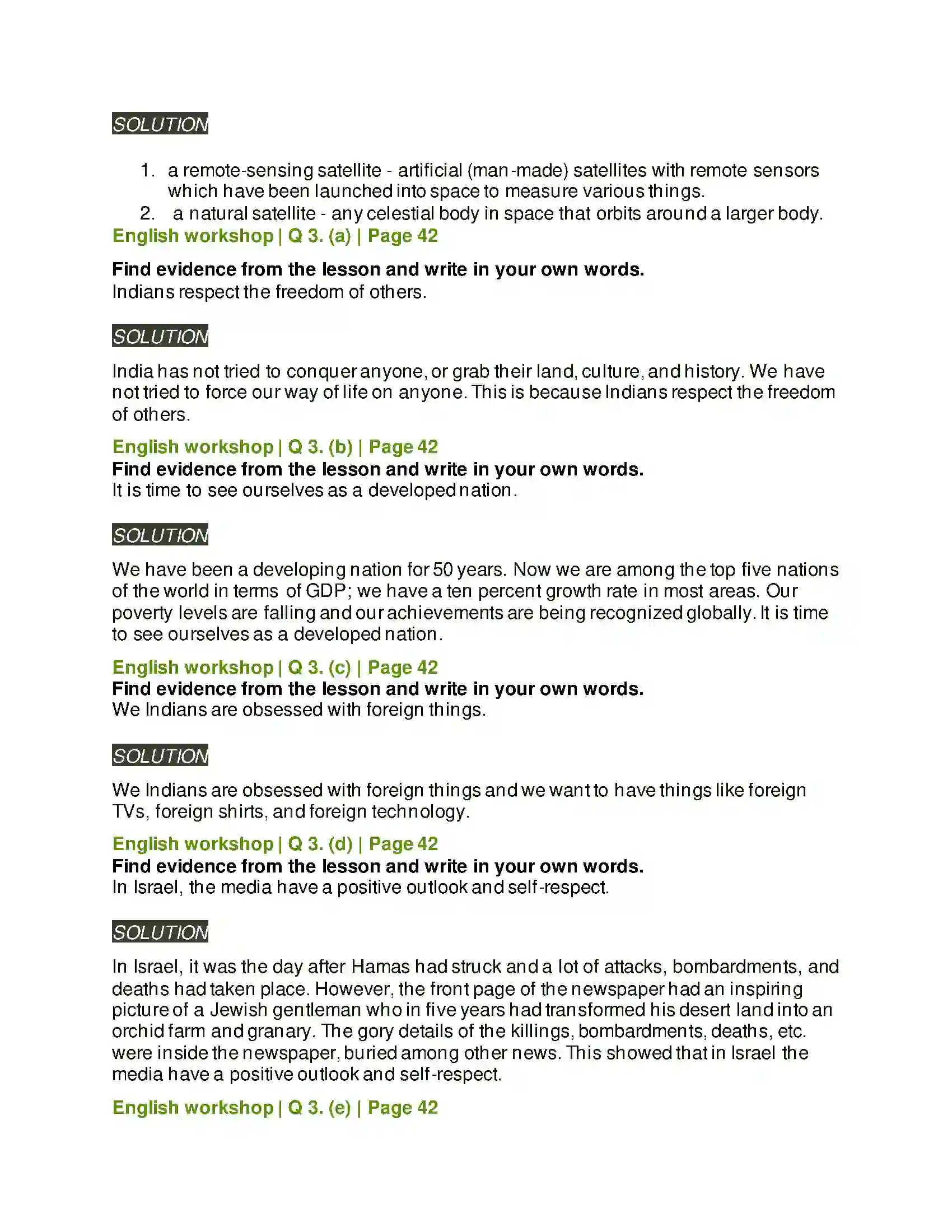 Maharashtra Board Class 8th English 2.4 Three Visions for India Solution 3
