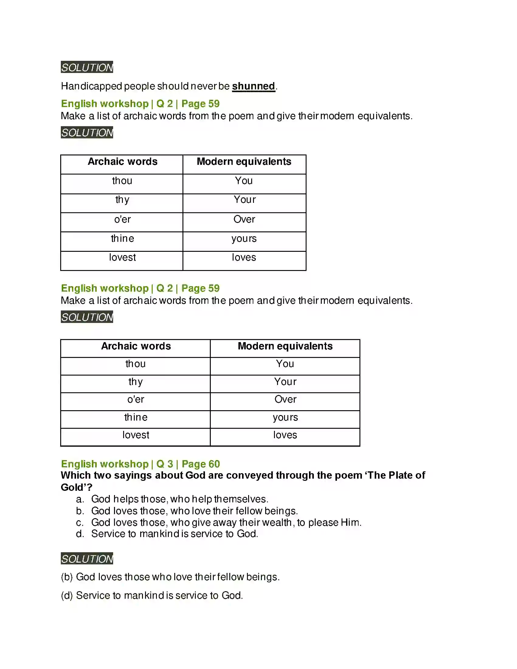 Maharashtra Board Class 8th English 3.1 The Plate of Gold Solution 3