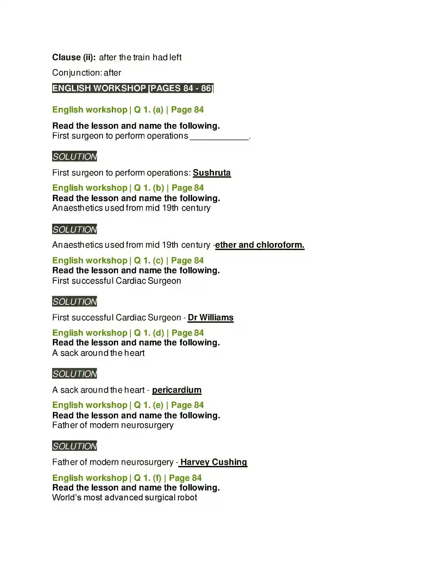 Maharashtra Board Class 8th English 4.2 Revolutionary Steps In Surgery Solution 4