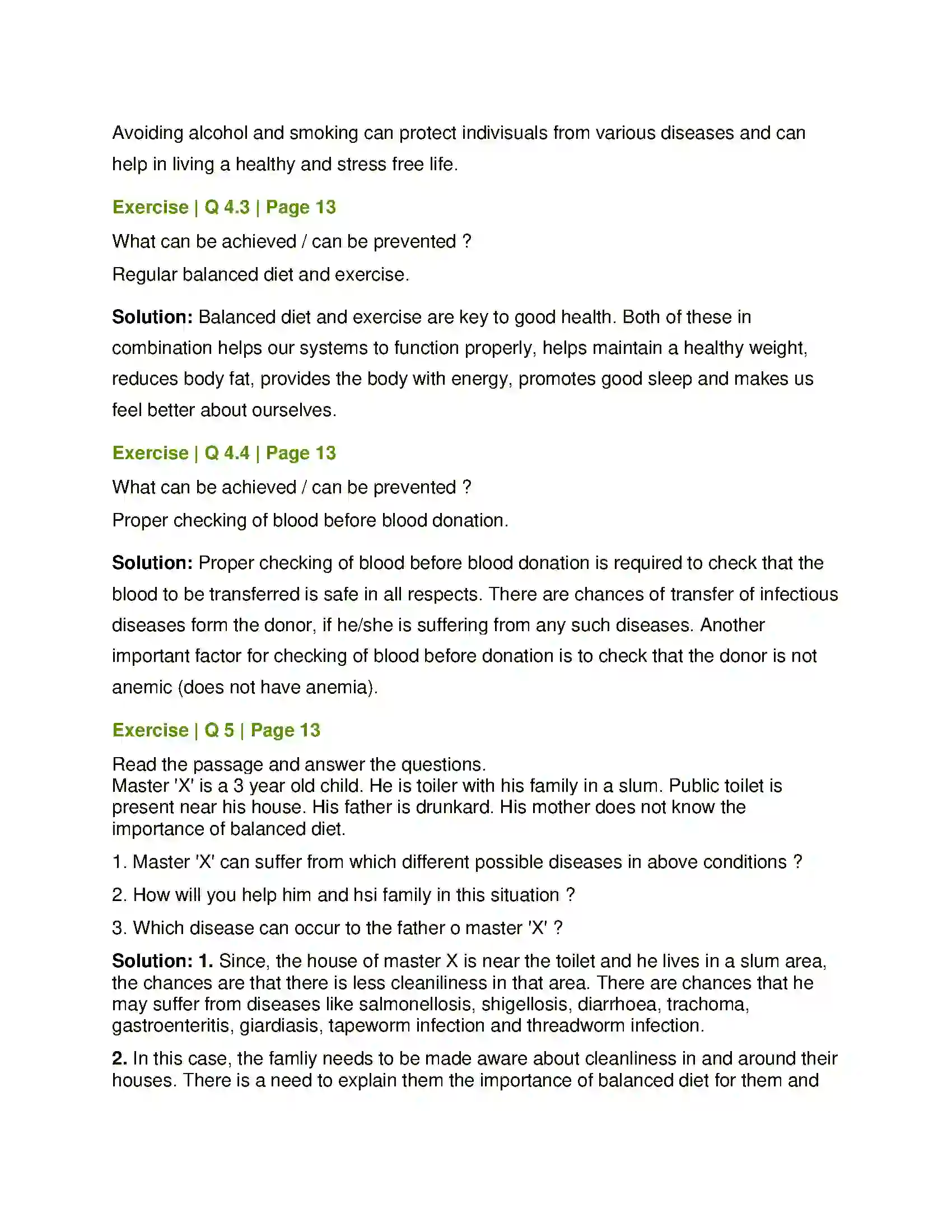 Maharashtra Board Class 8th General Science Health and Diseases Solution 3