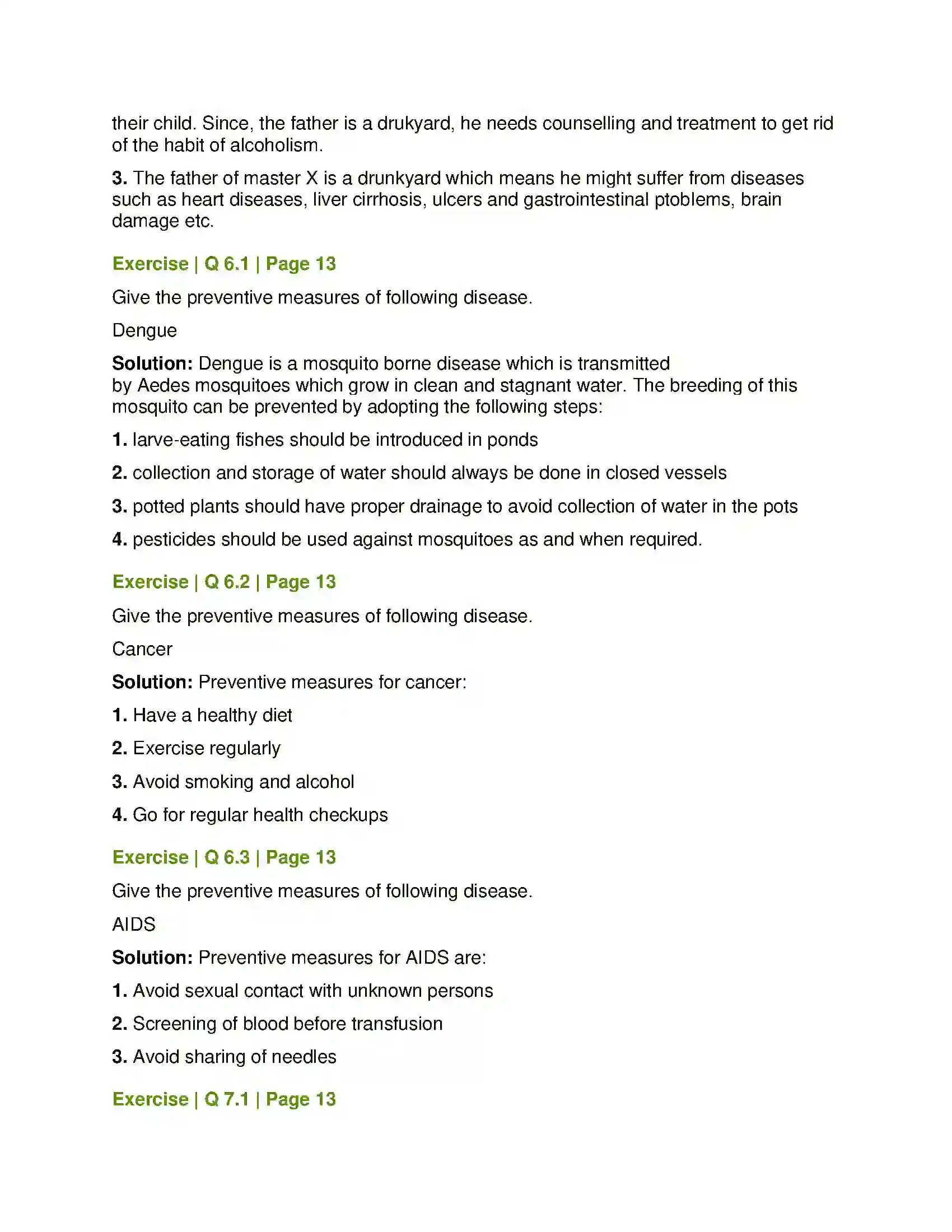 Maharashtra Board Class 8th General Science Health and Diseases Solution 4