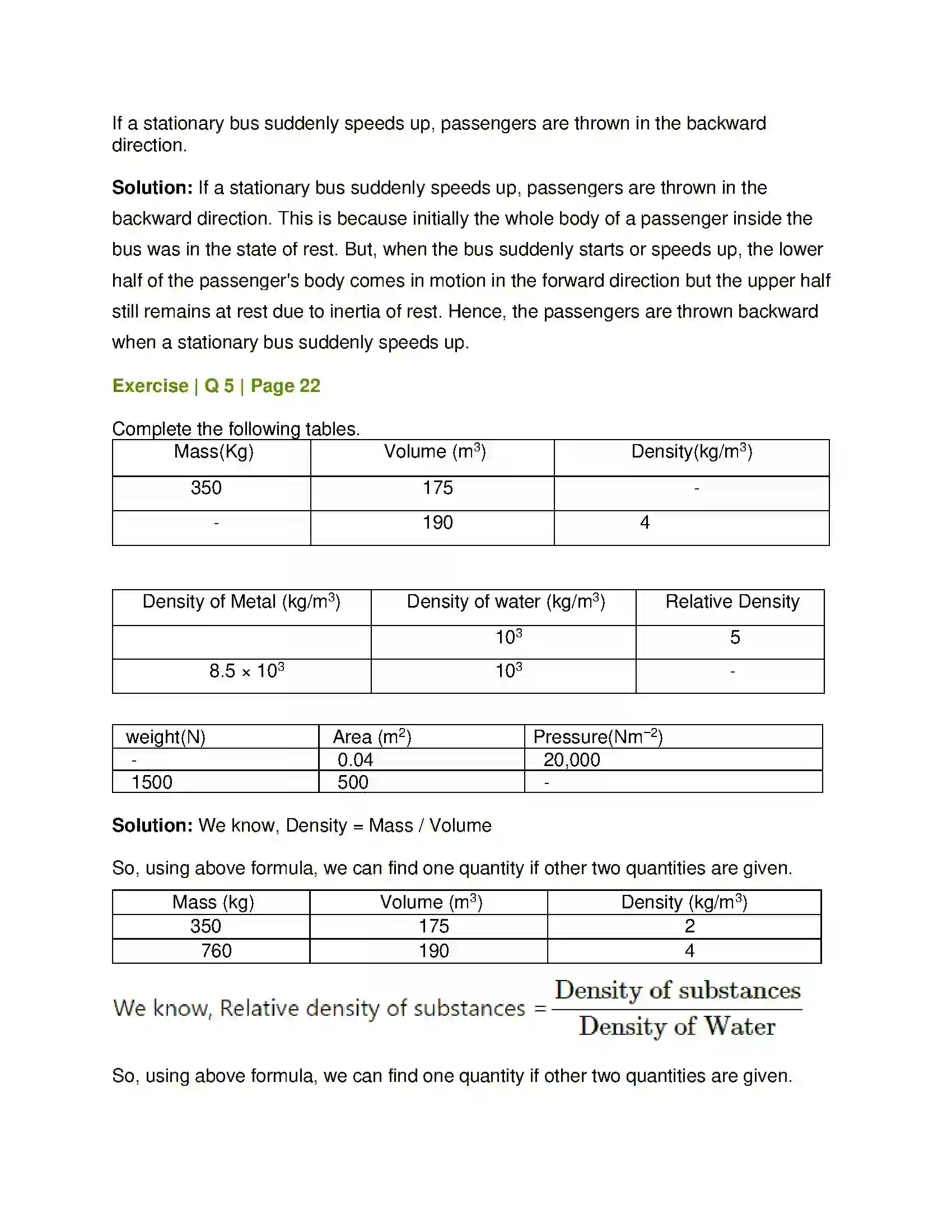 Maharashtra Board Class 8th General Science Force and Pressure Solution 4