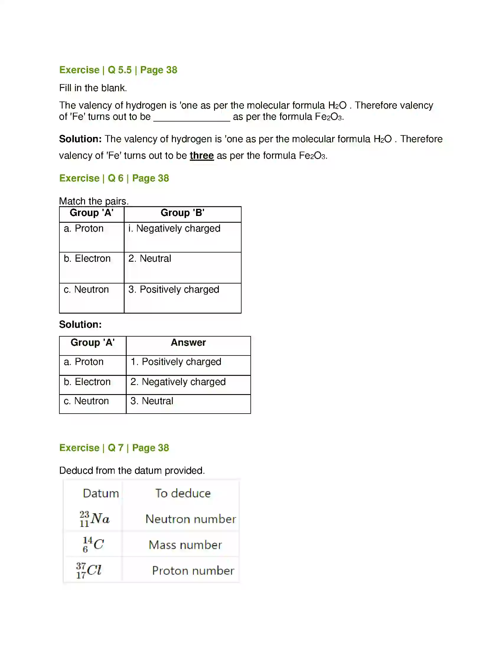 Maharashtra Board Class 8th General Science Inside the Atom Solution 9