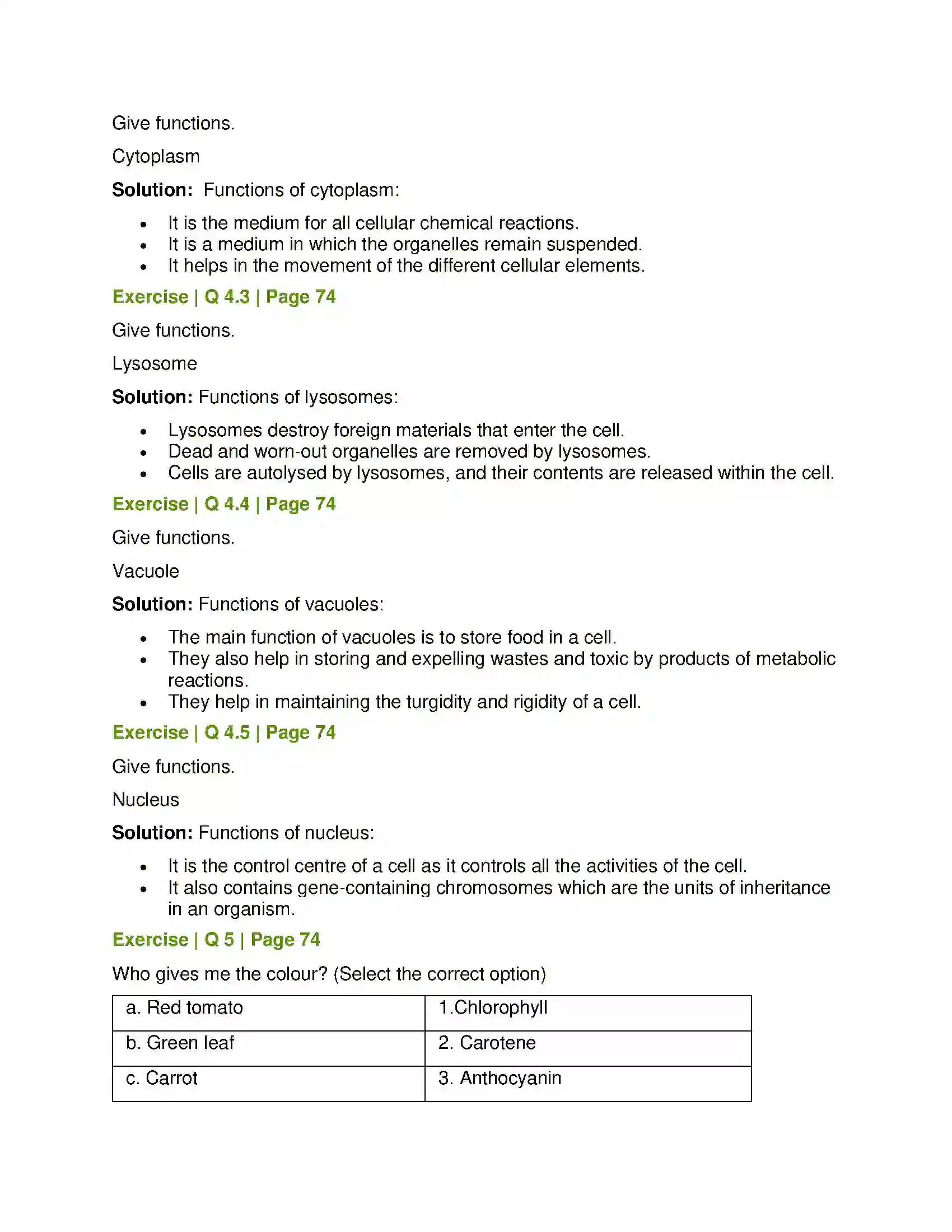 Maharashtra Board Class 8th General Science Cell and Cell Organelles Solution 4