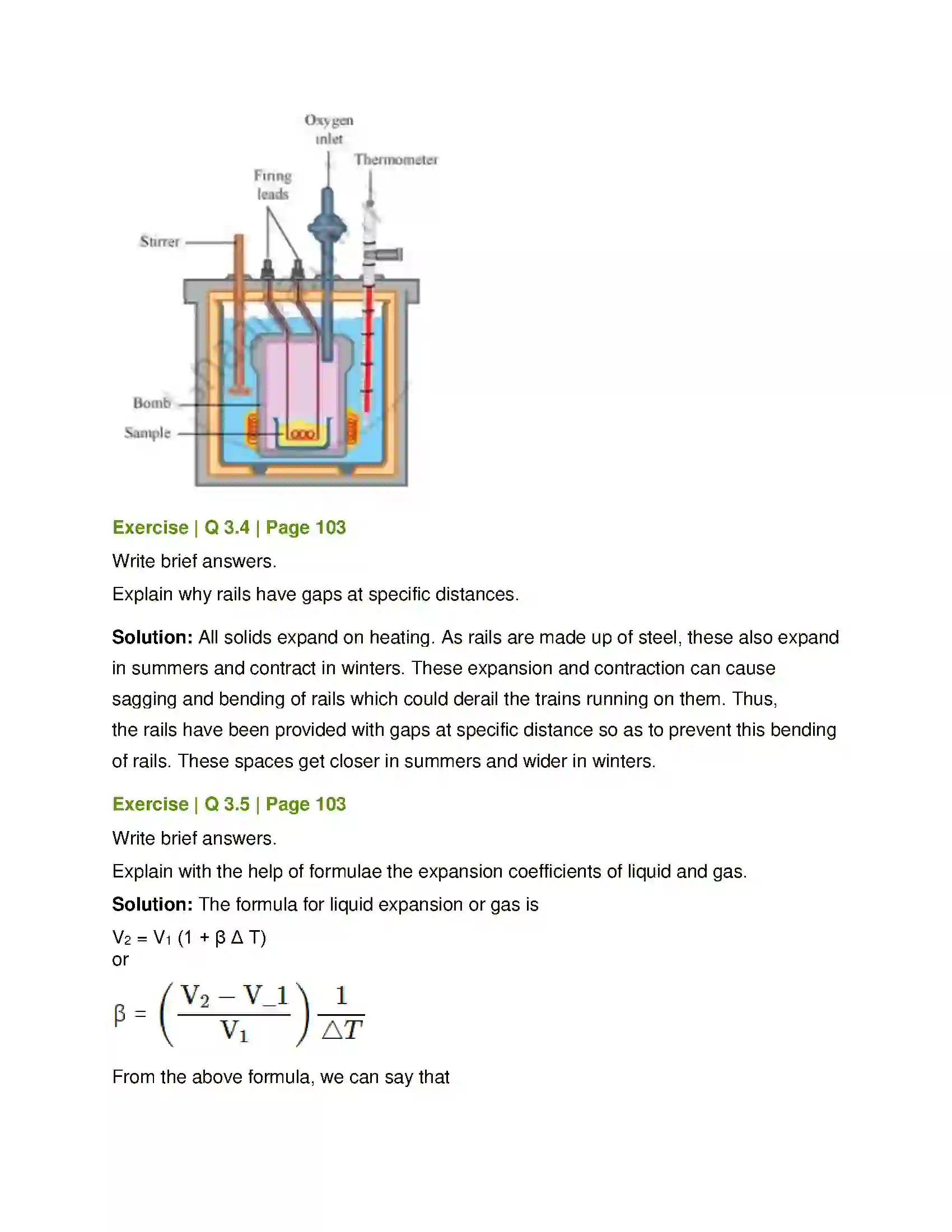 Maharashtra Board Class 8th General Science Measurement and Effects of Heat Solution 5