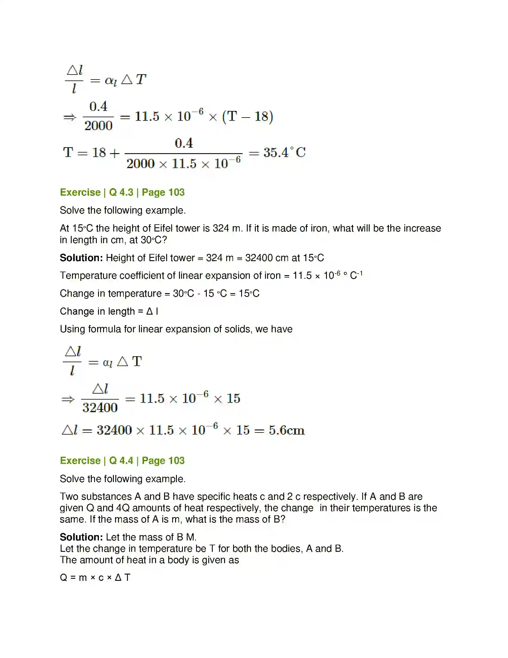 Maharashtra Board Class 8th General Science Measurement and Effects of Heat Solution 7