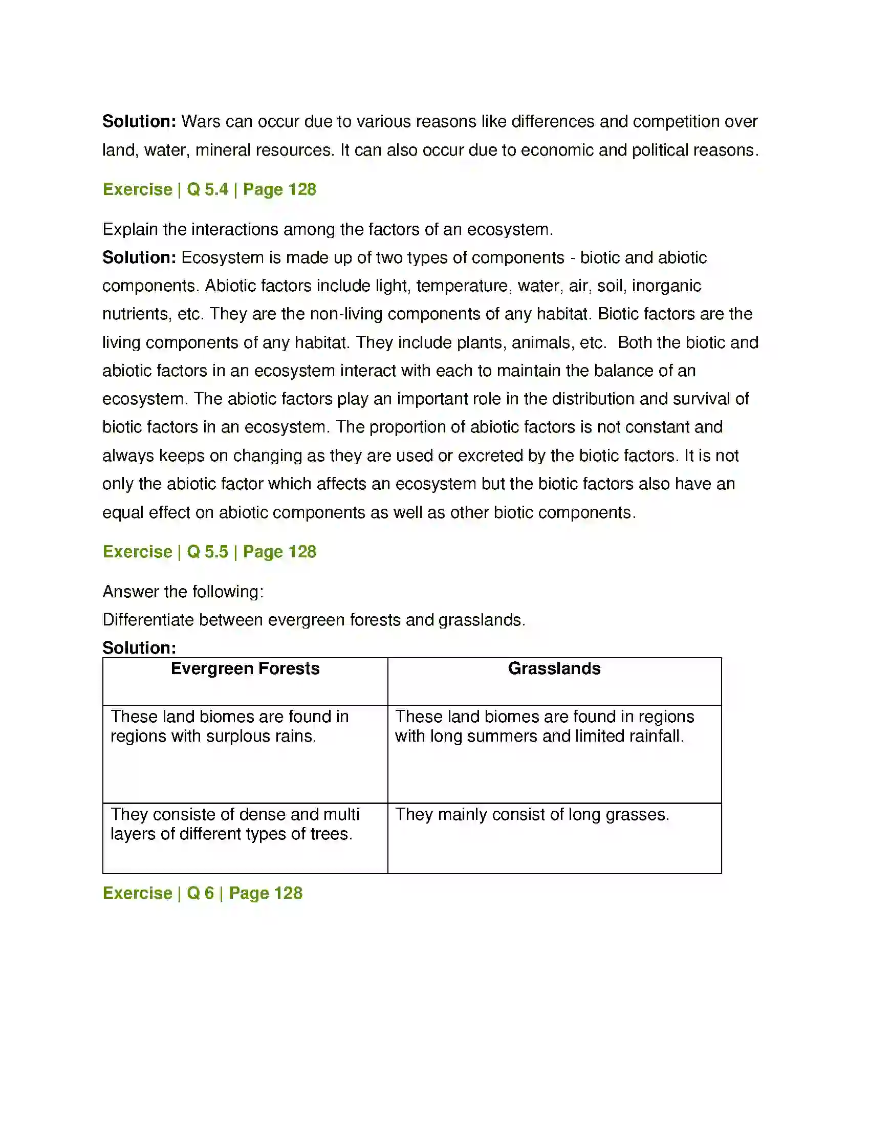 Maharashtra Board Class 8th General Science Ecosystems Solution 5