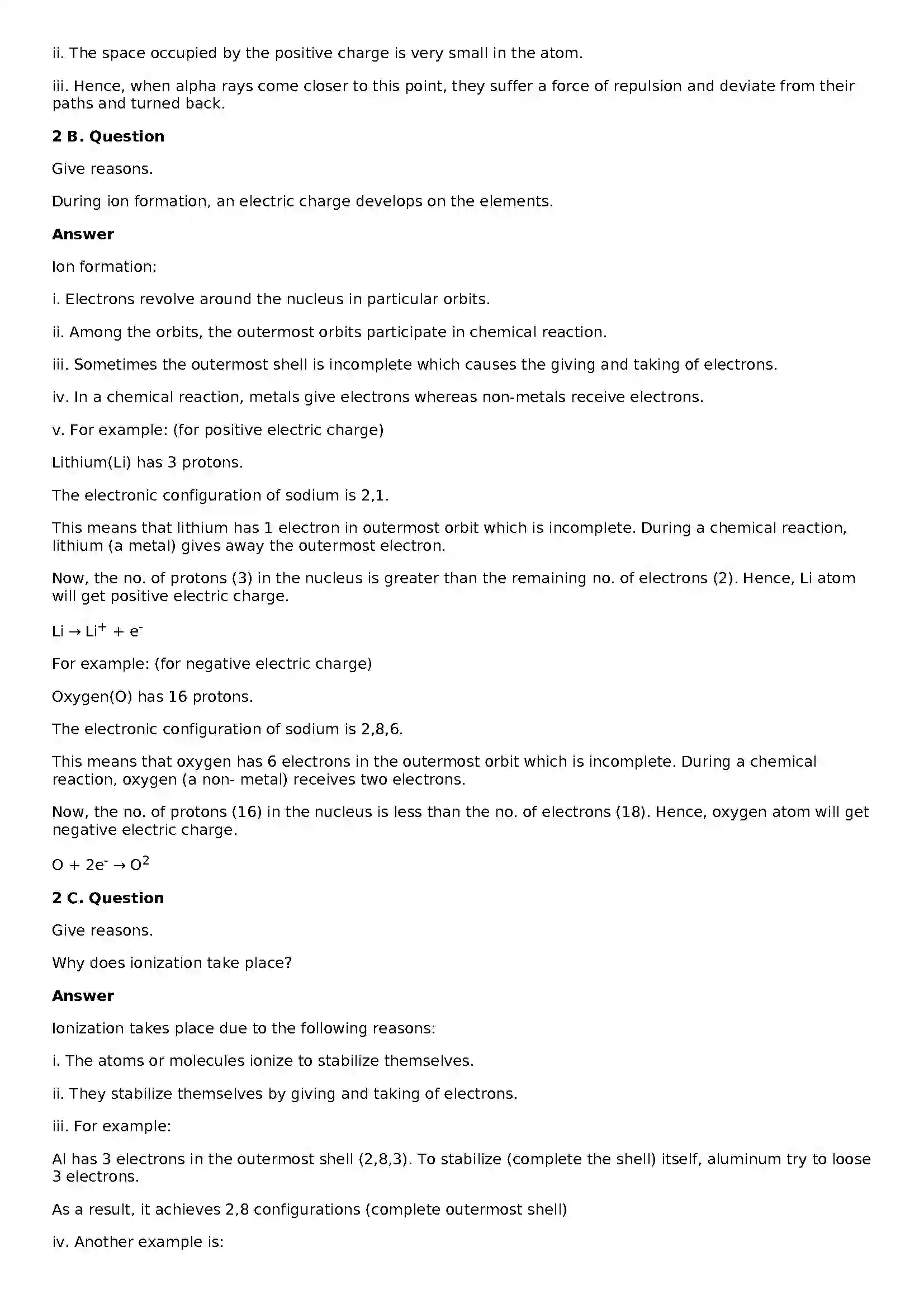 Maharashtra Board Class 8th General Science The Structure of an Atom Solution 4