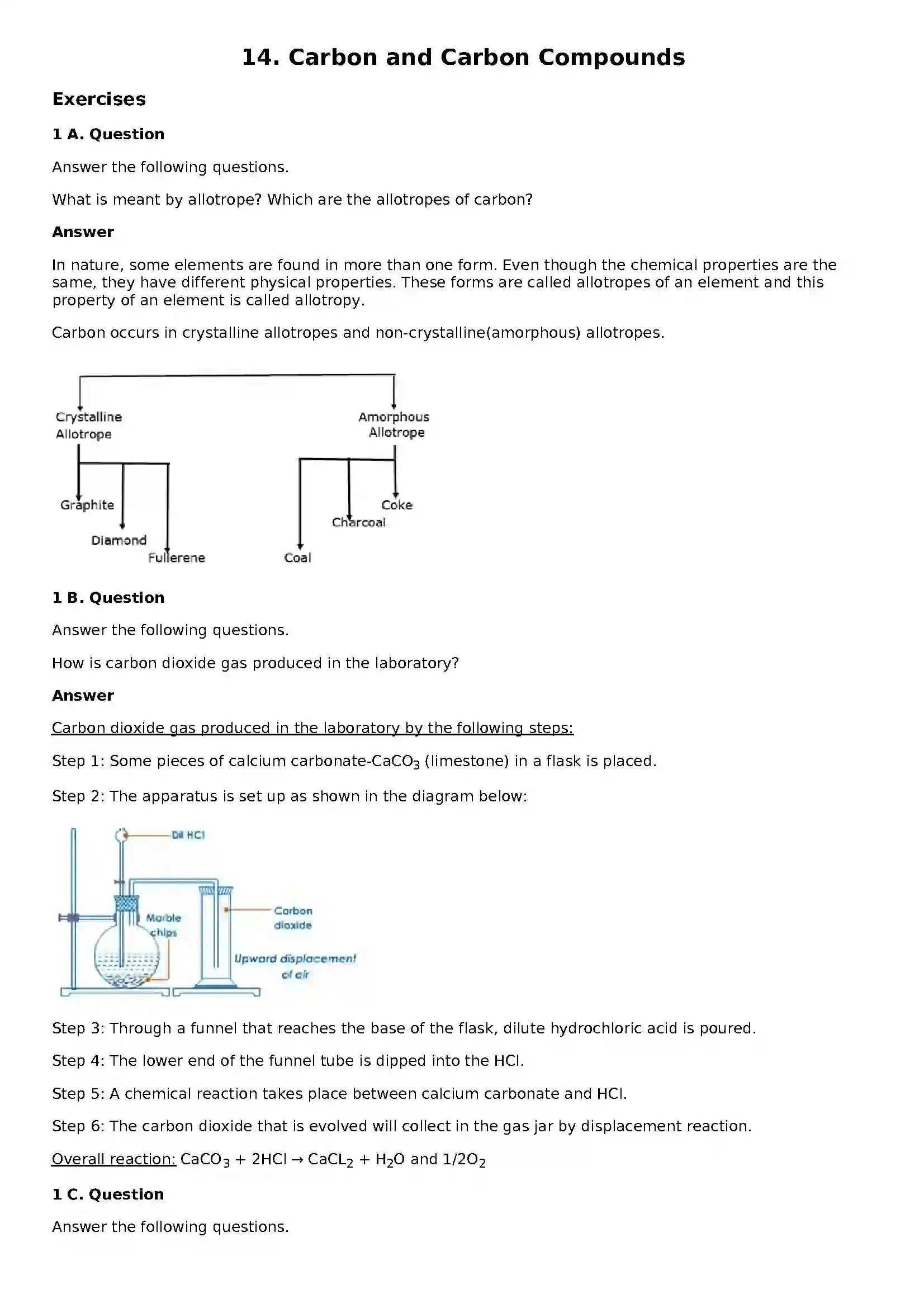 Maharashtra Board Class 8th General Science Carbon and Carbon Compounds Solution 1
