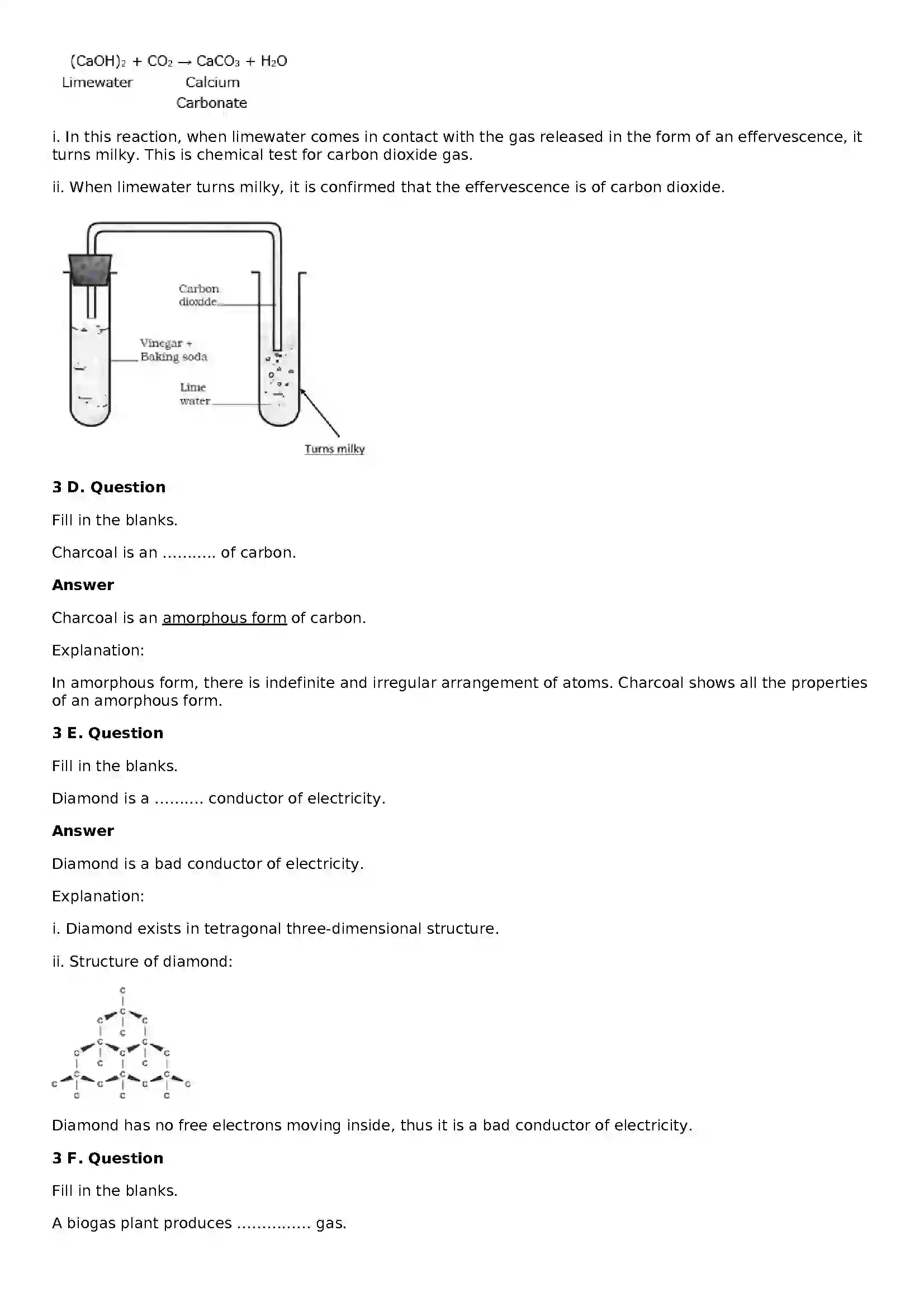 Maharashtra Board Class 8th General Science Carbon and Carbon Compounds Solution 4
