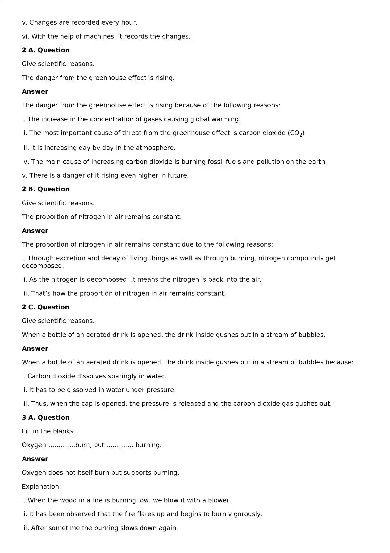 Maharashtra Board Class 8th General Science Air Solution 3