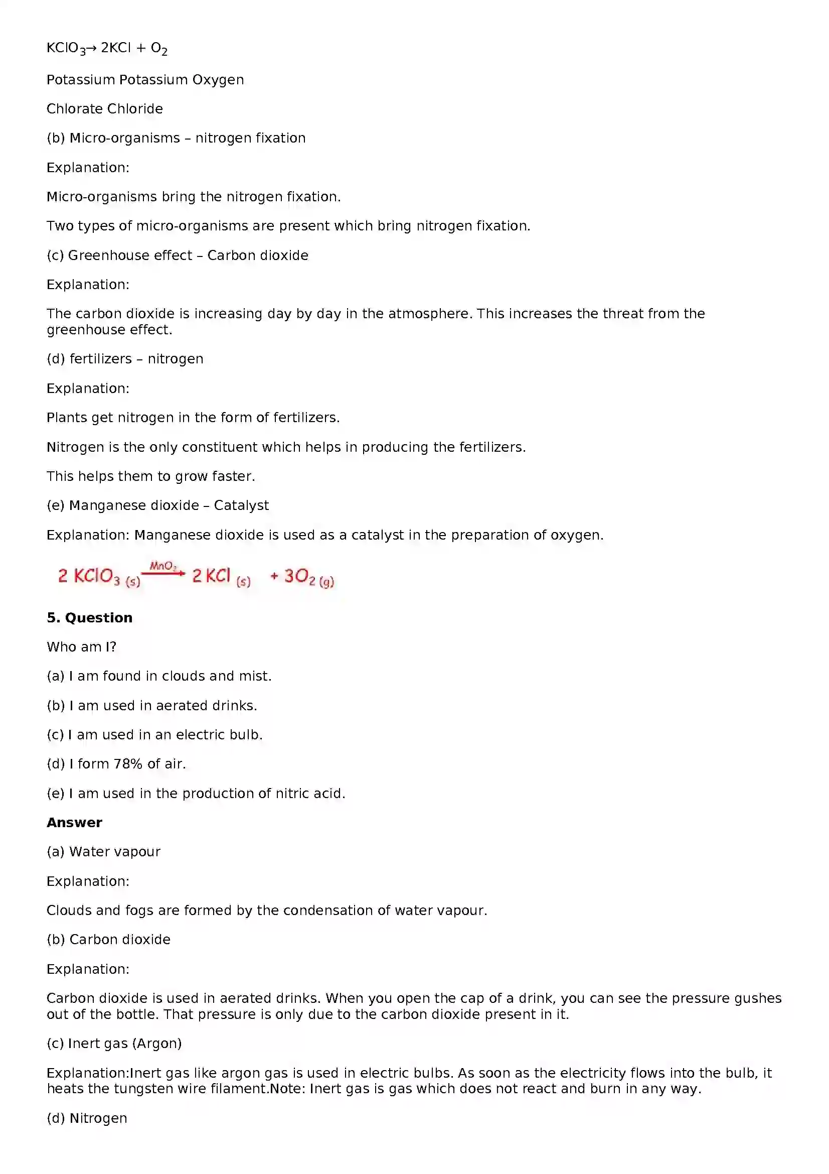 Maharashtra Board Class 8th General Science Air Solution 5
