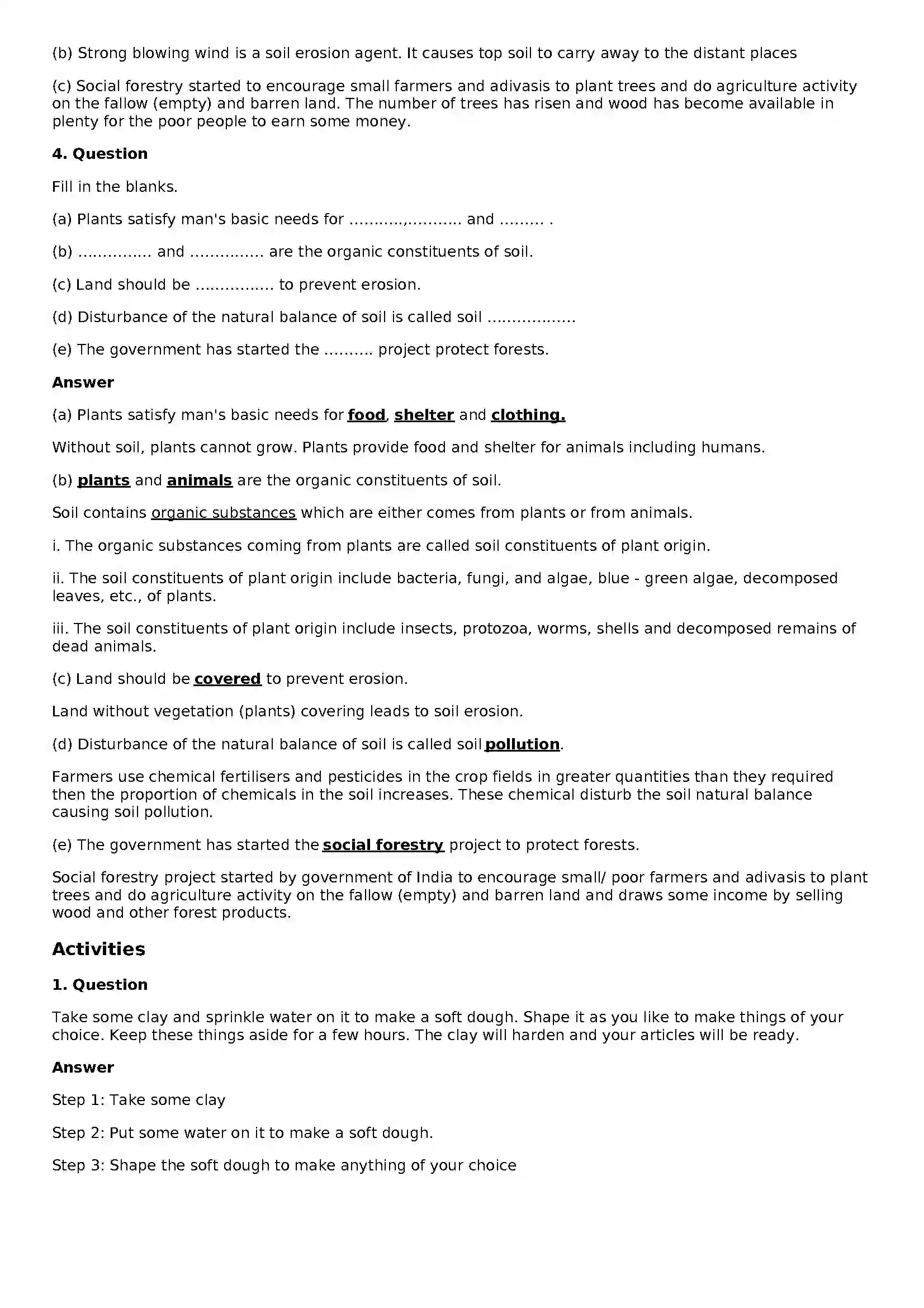 Maharashtra Board Class 8th General Science Soil Solution 3
