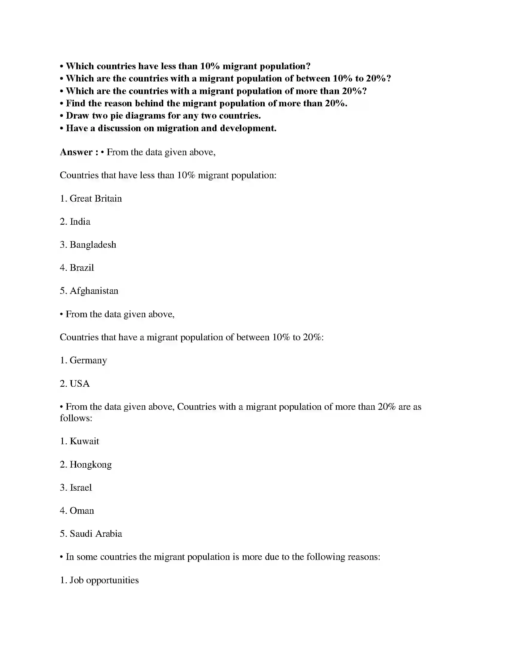 Maharashtra Board Class 8th Geography - English Medium Population Solution 14