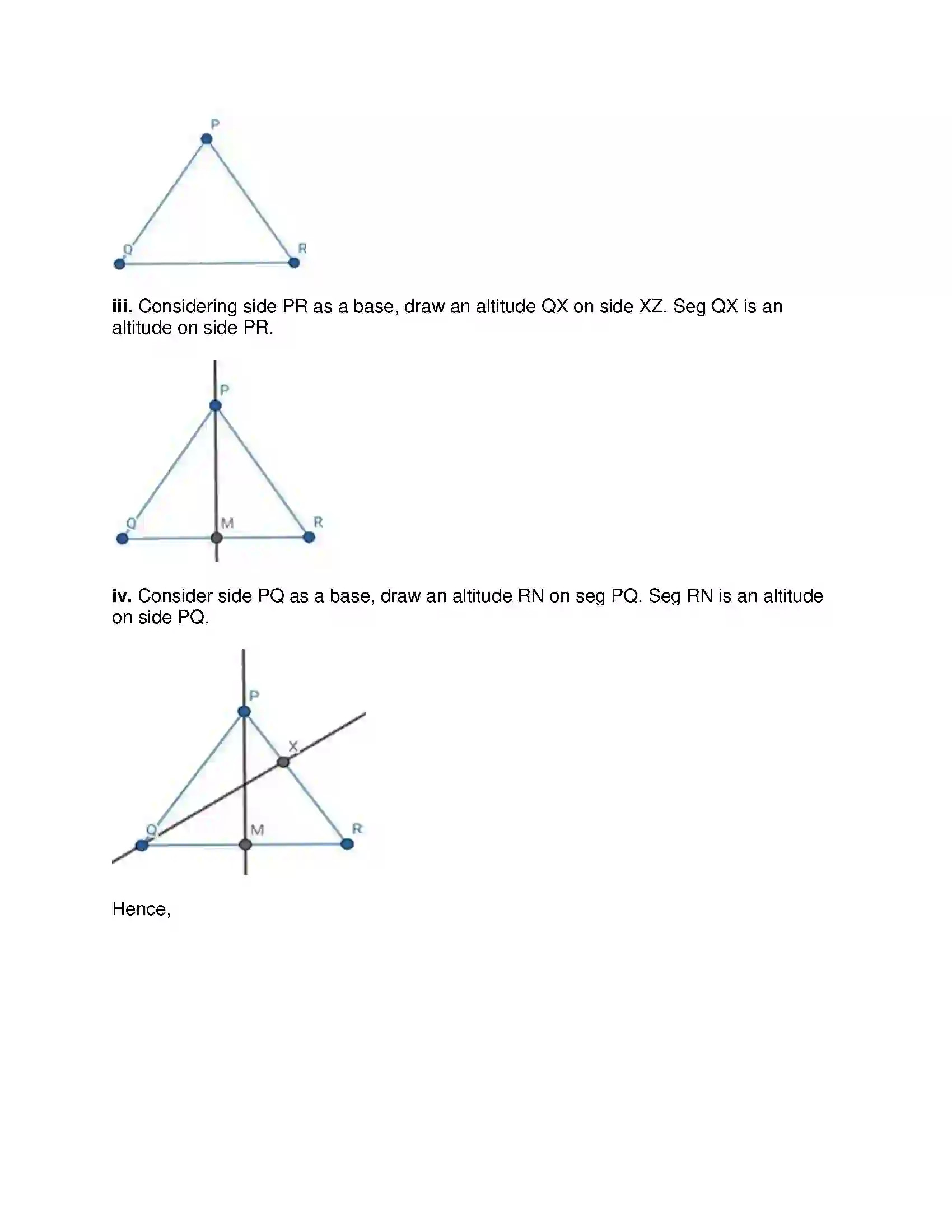 Maharashtra Board Class 8th Mathematics - English Medium Altitudes and Medians of a Triangle Solution 2
