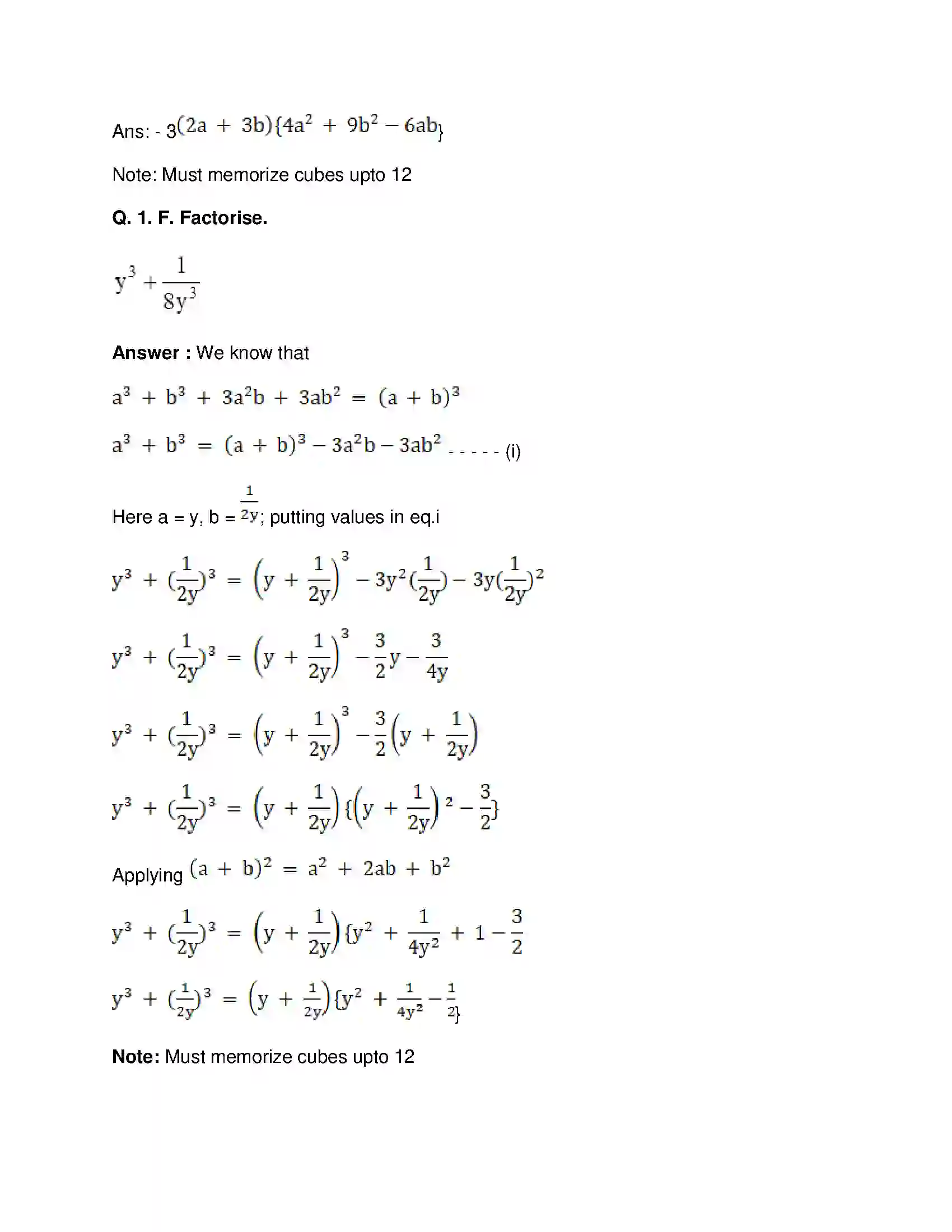 Maharashtra Board Class 8th Mathematics - English Medium Factorisation of Algebraic Expressions Solution 13