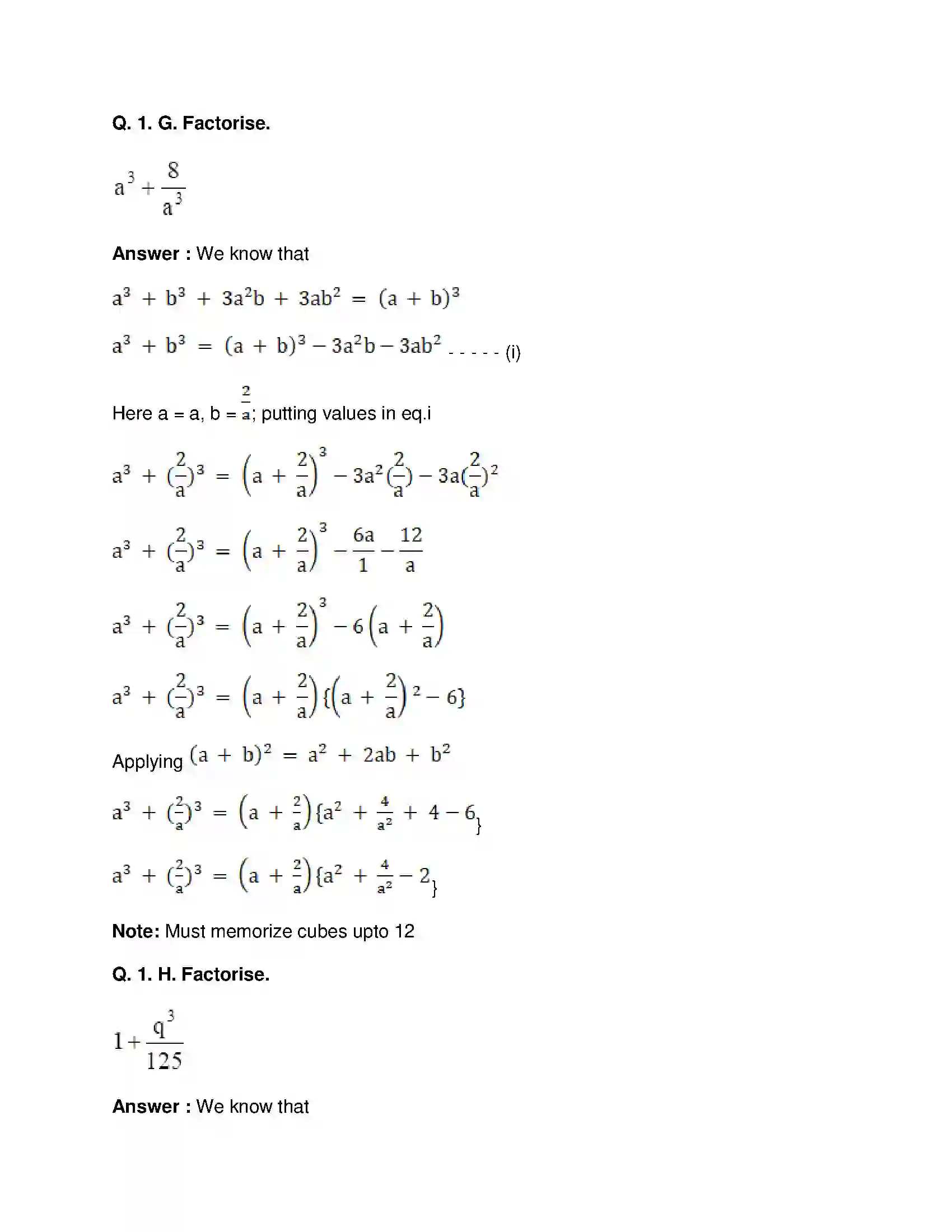 Maharashtra Board Class 8th Mathematics - English Medium Factorisation of Algebraic Expressions Solution 14