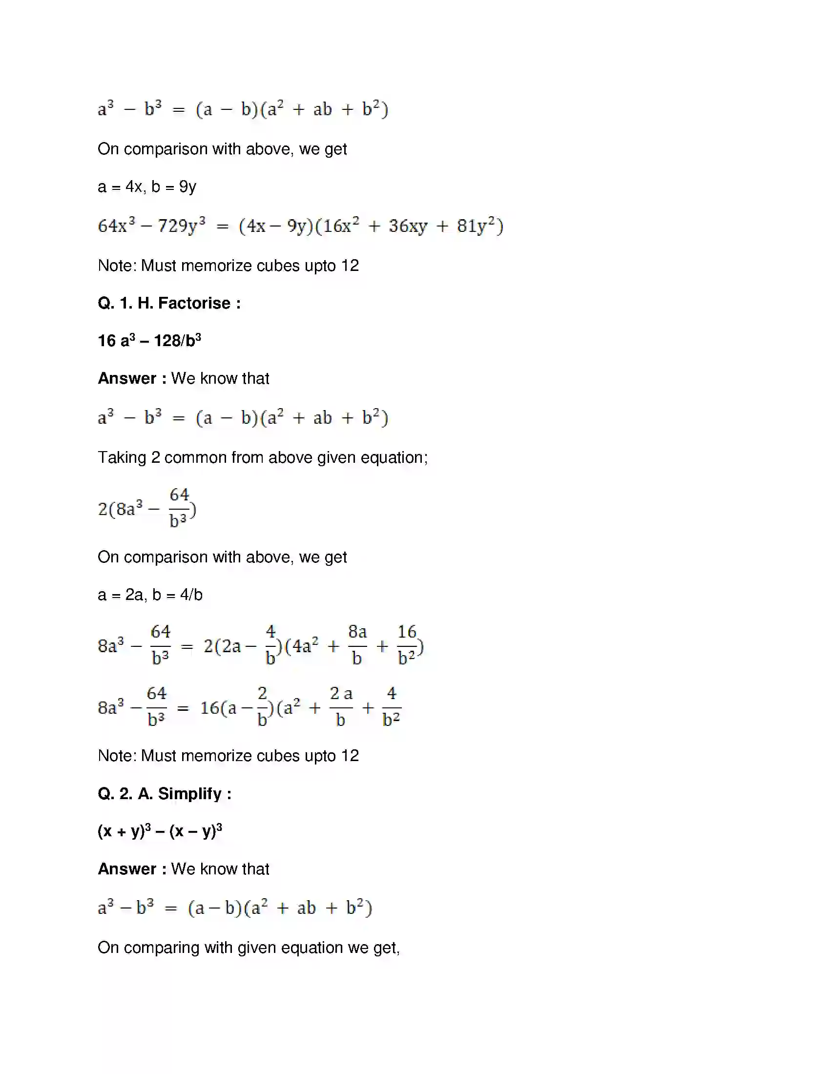 Maharashtra Board Class 8th Mathematics - English Medium Factorisation of Algebraic Expressions Solution 18