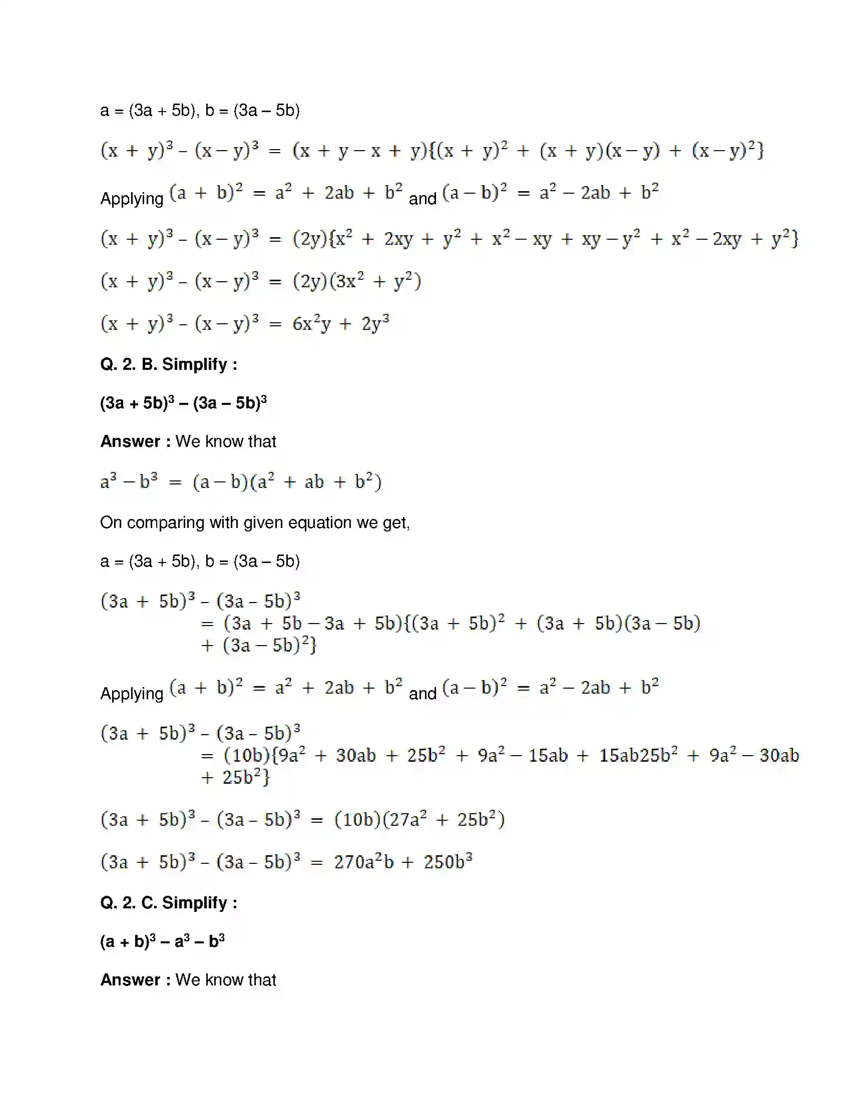 Maharashtra Board Class 8th Mathematics - English Medium Factorisation of Algebraic Expressions Solution 19