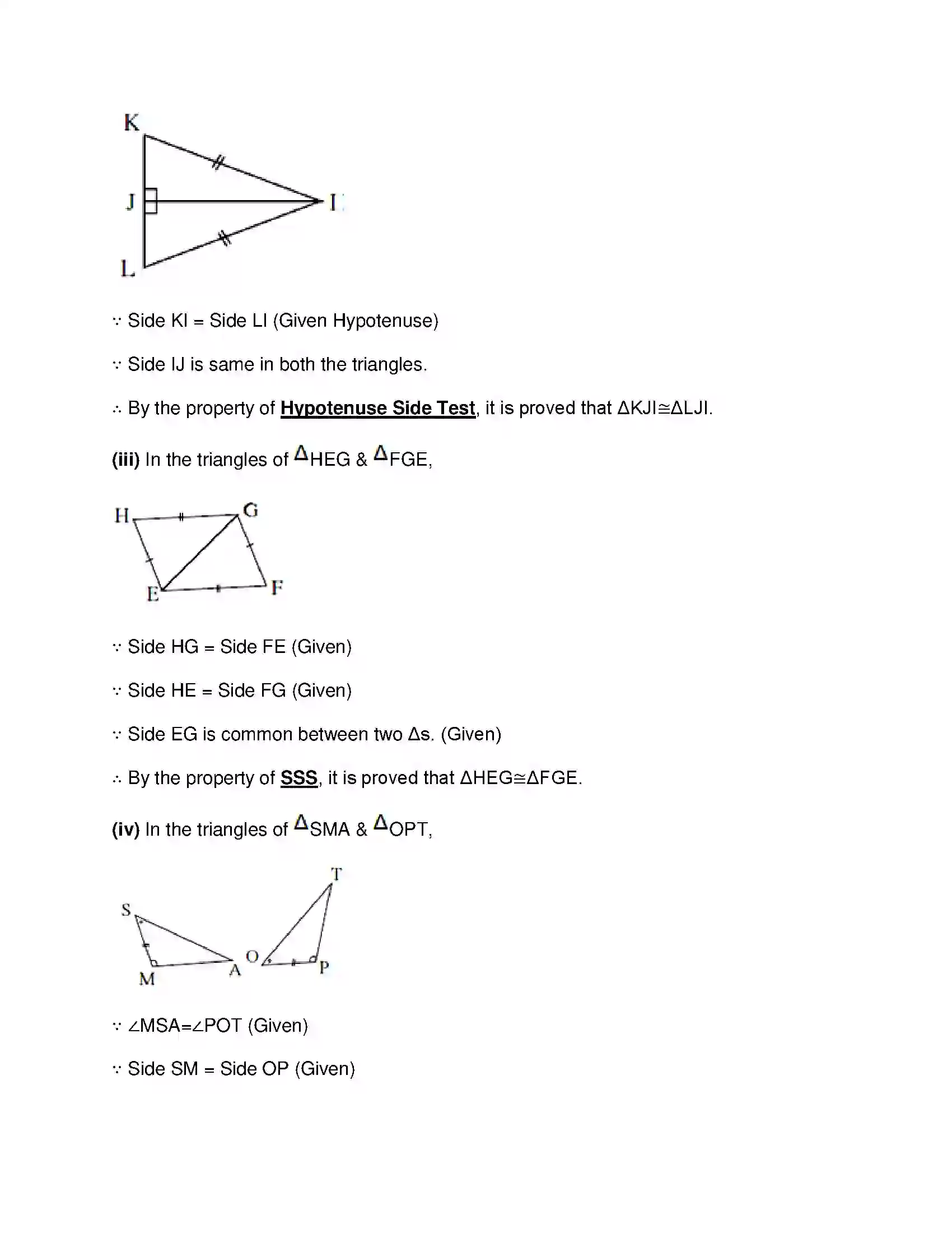 Maharashtra Board Class 8th Mathematics - English Medium Congruence of Triangles Solution 2