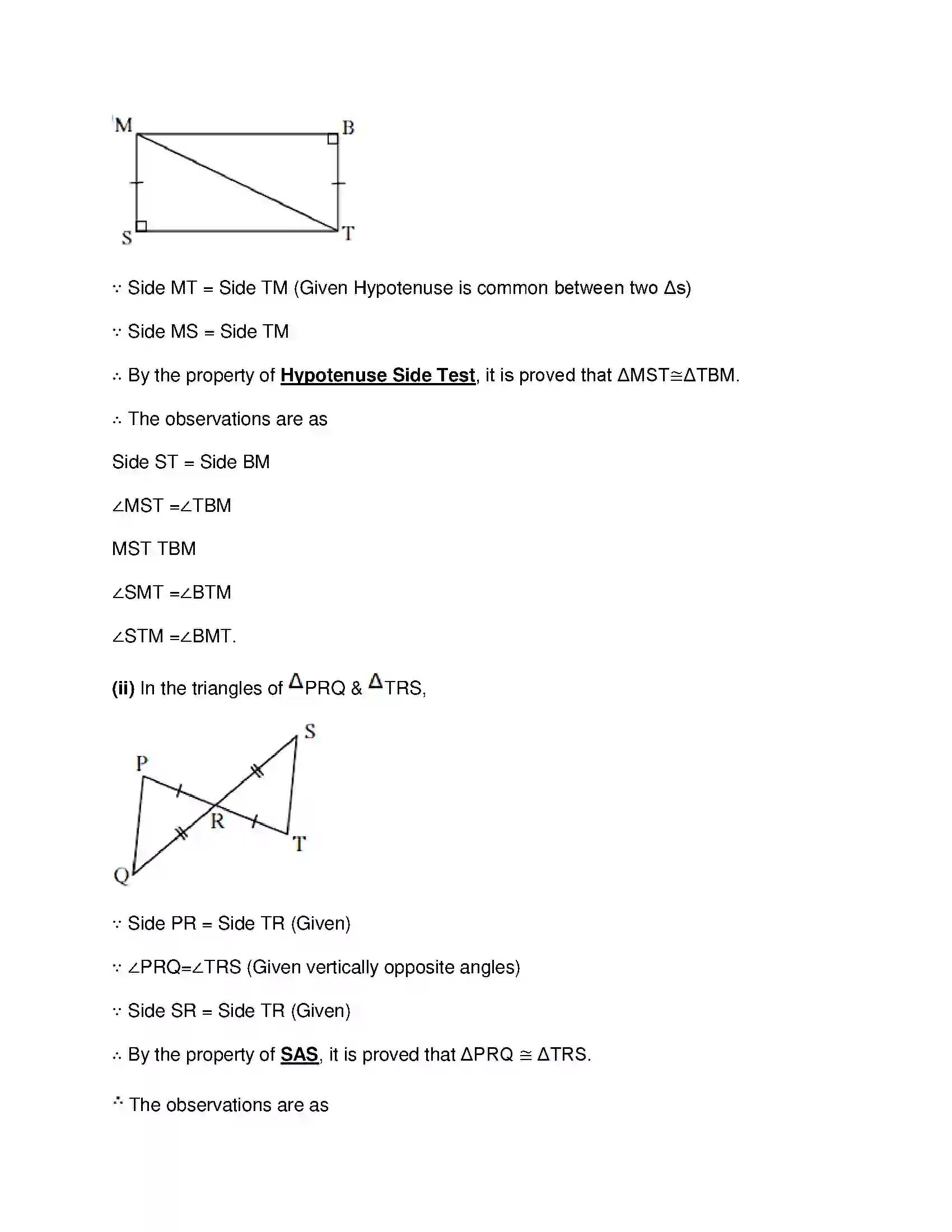 Maharashtra Board Class 8th Mathematics - English Medium Congruence of Triangles Solution 4