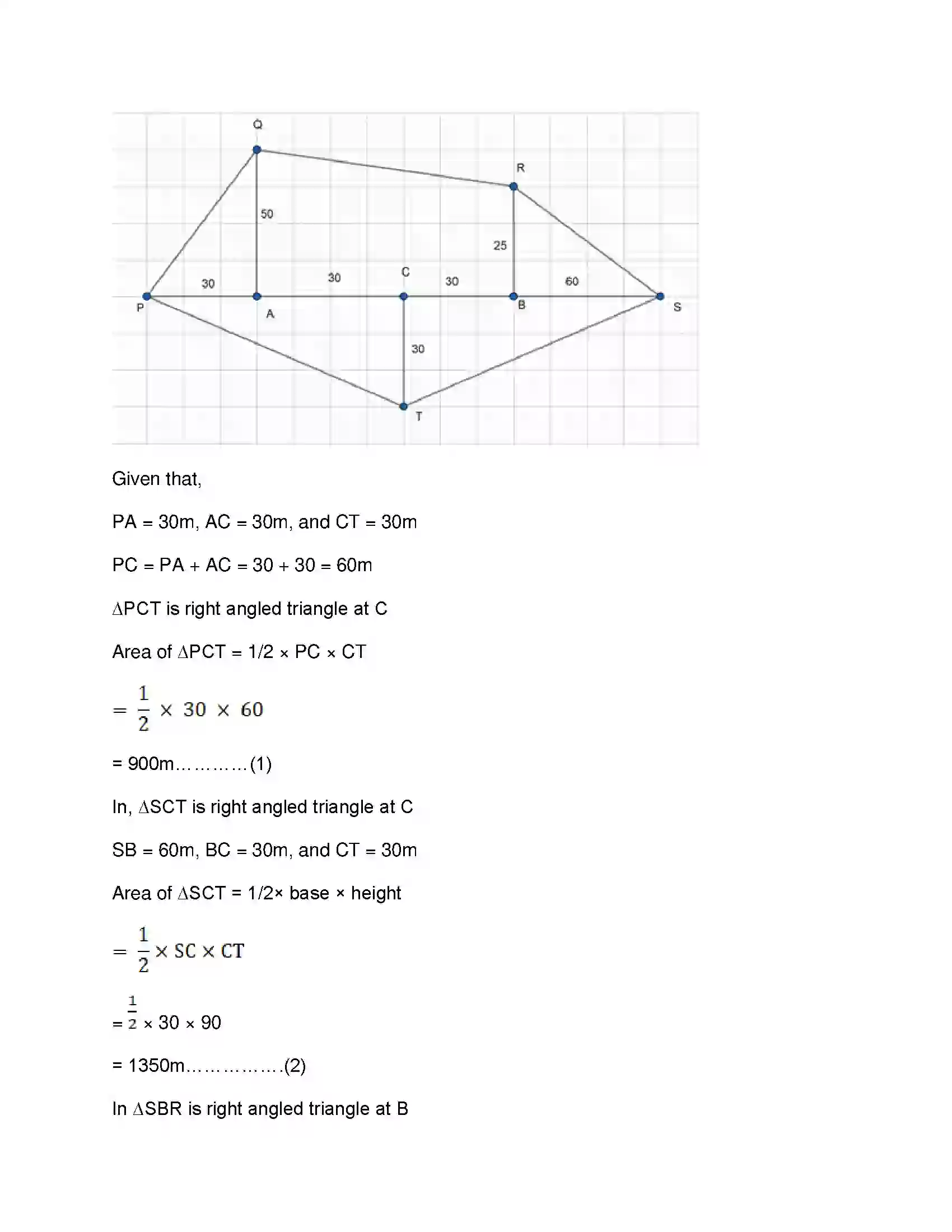 Maharashtra Board Class 8th Mathematics - English Medium Area Solution 12