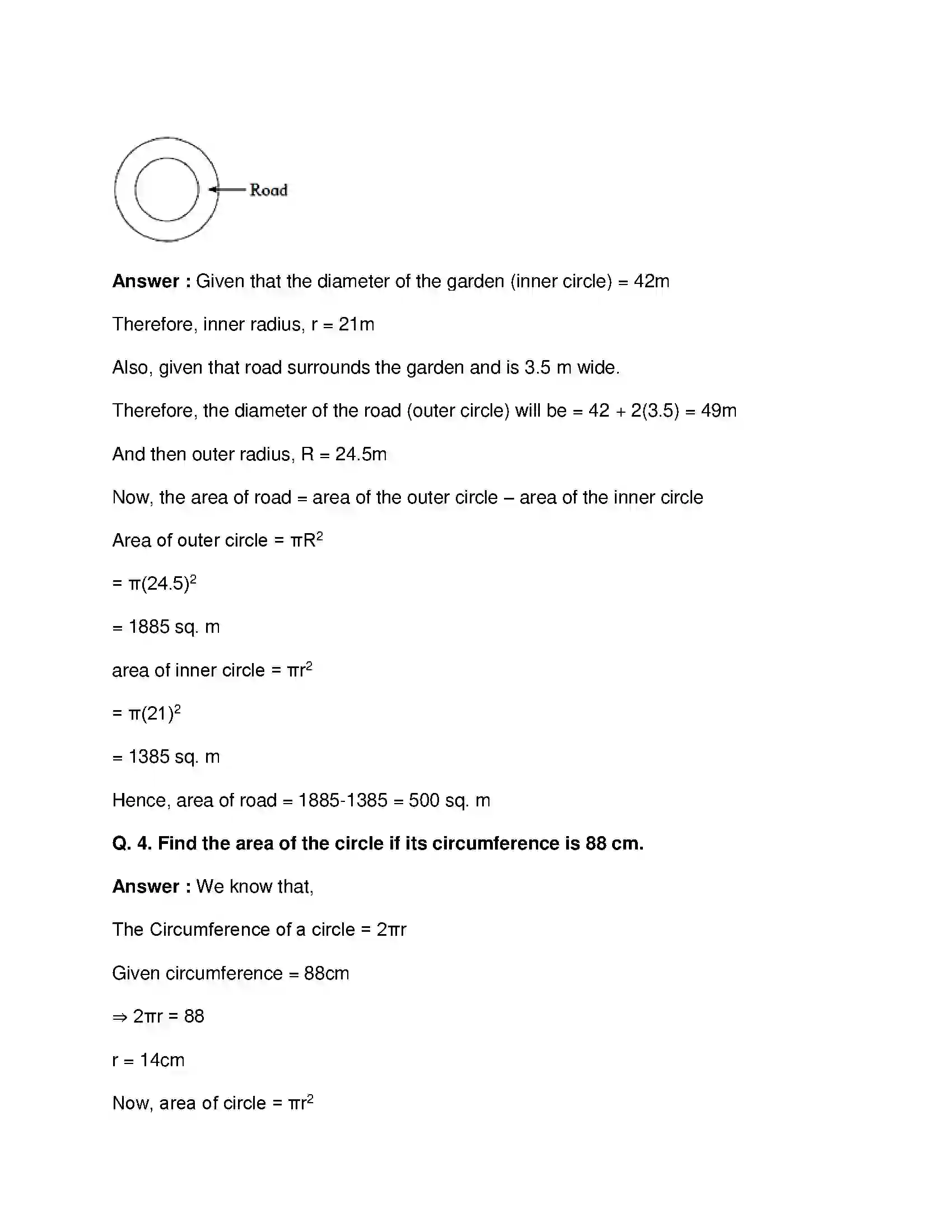 Maharashtra Board Class 8th Mathematics - English Medium Area Solution 16