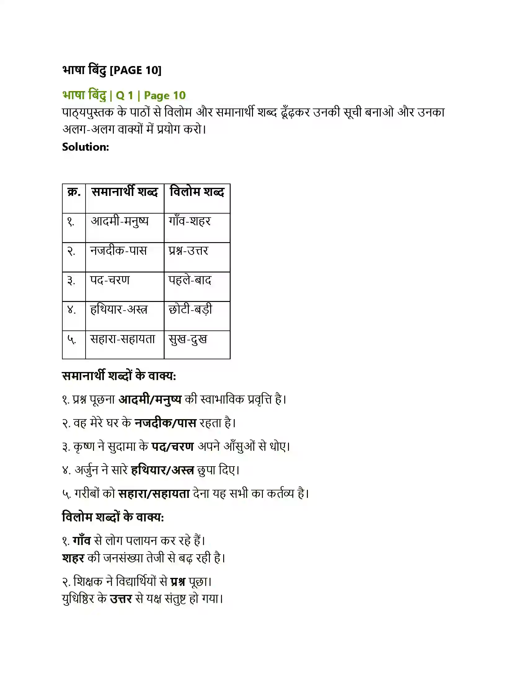 Maharashtra Board Class 8th Sulabhbharati गाँव-शहर Solution 3