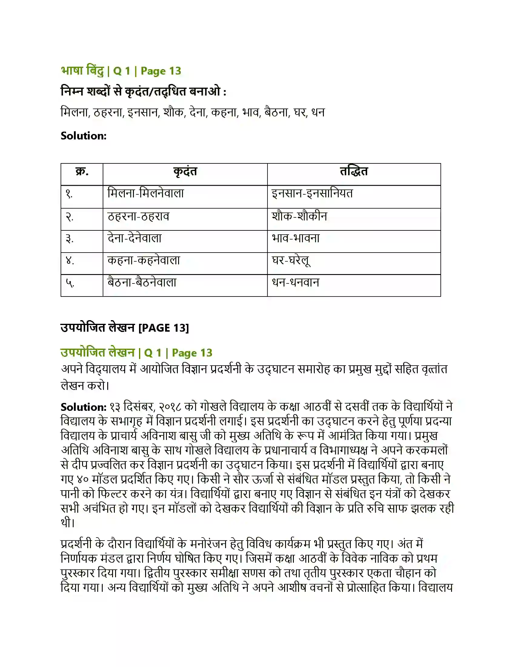 Maharashtra Board Class 8th Sulabhbharati मधुबन Solution 3