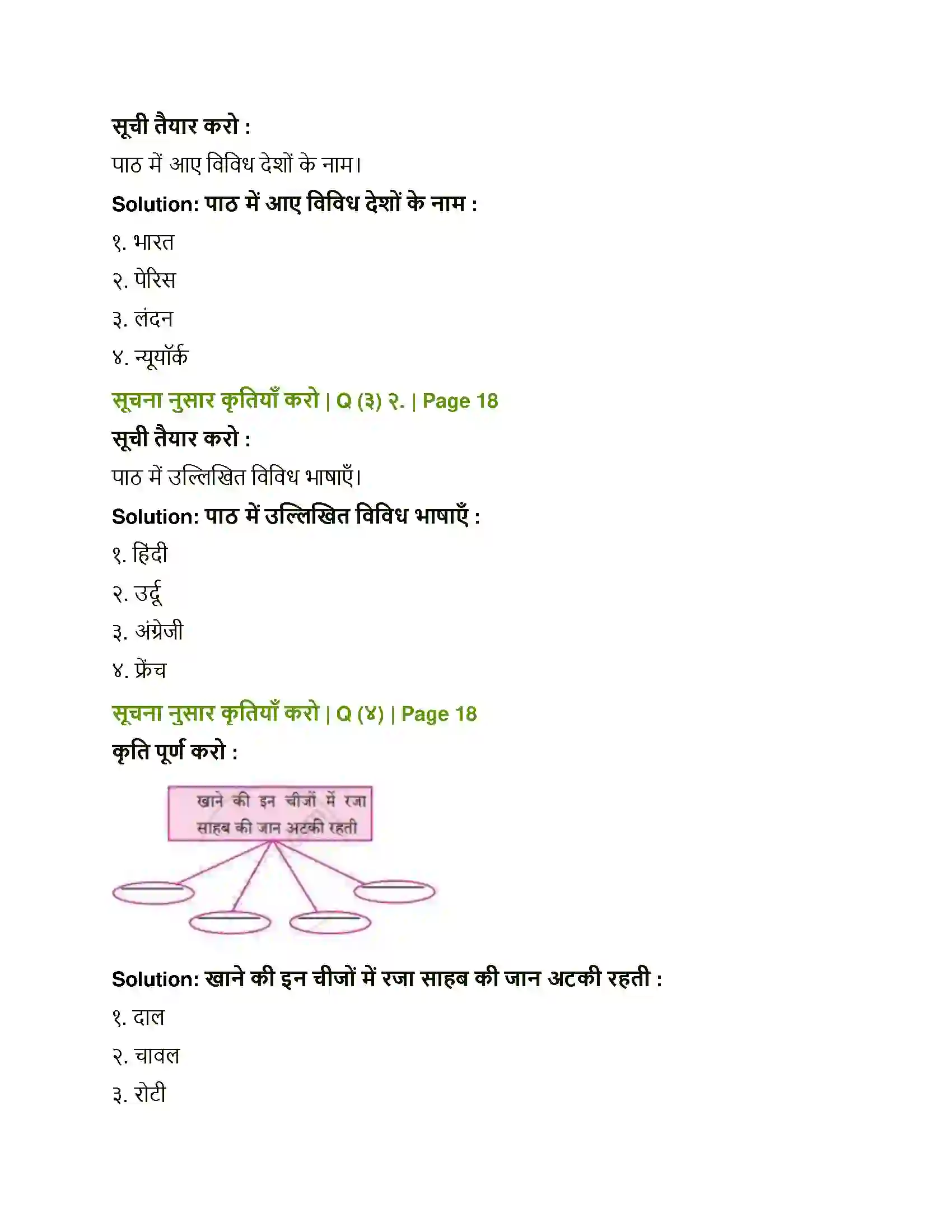 Maharashtra Board Class 8th Sulabhbharati मेरे रजा साहब Solution 2