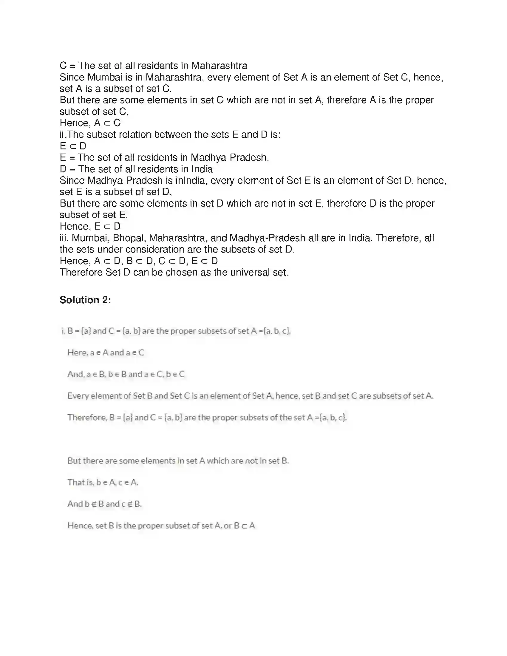 Maharashtra Board Class 9th Algebra Sets Solution 5